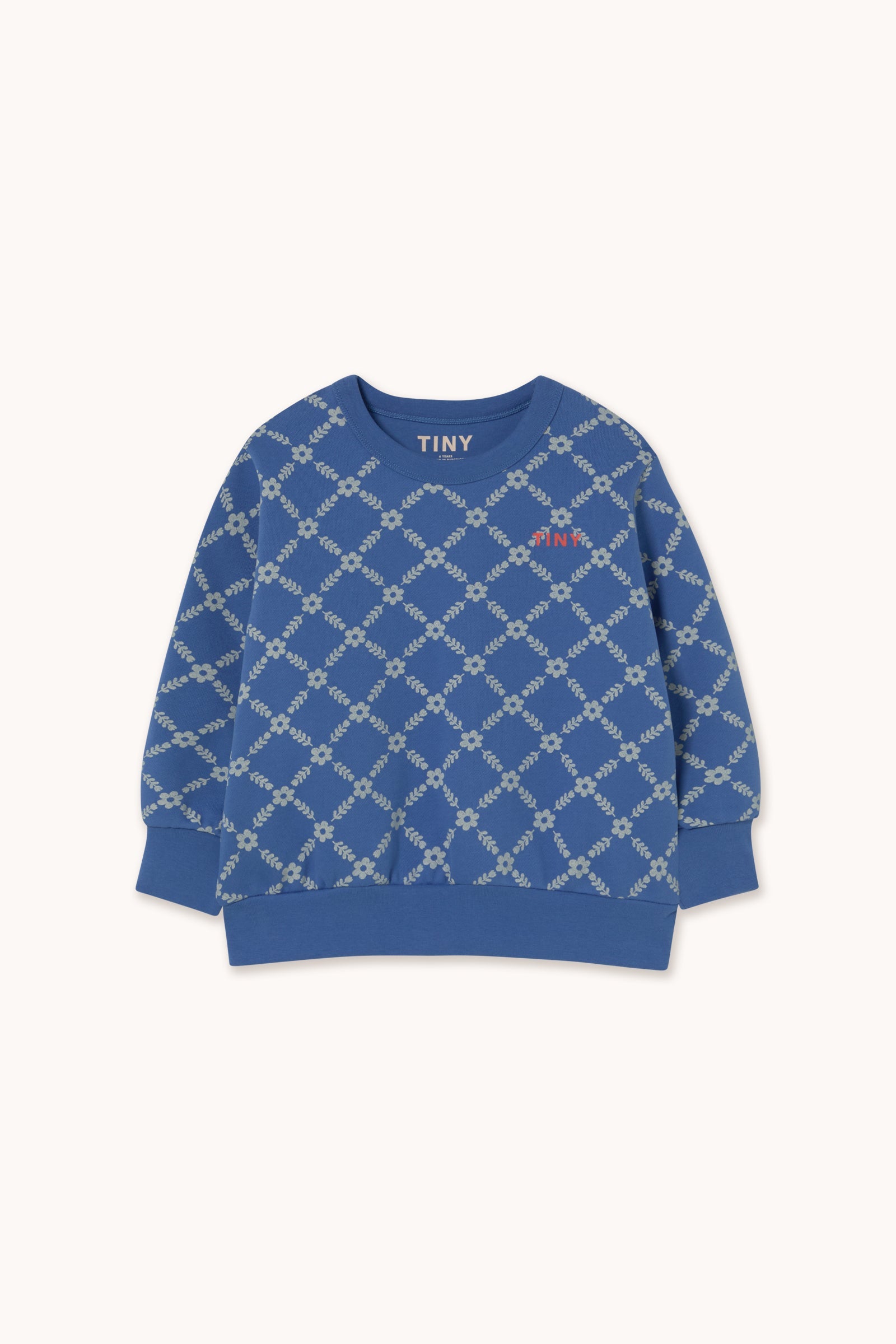 SWEATSHIRT GRID FLOWER