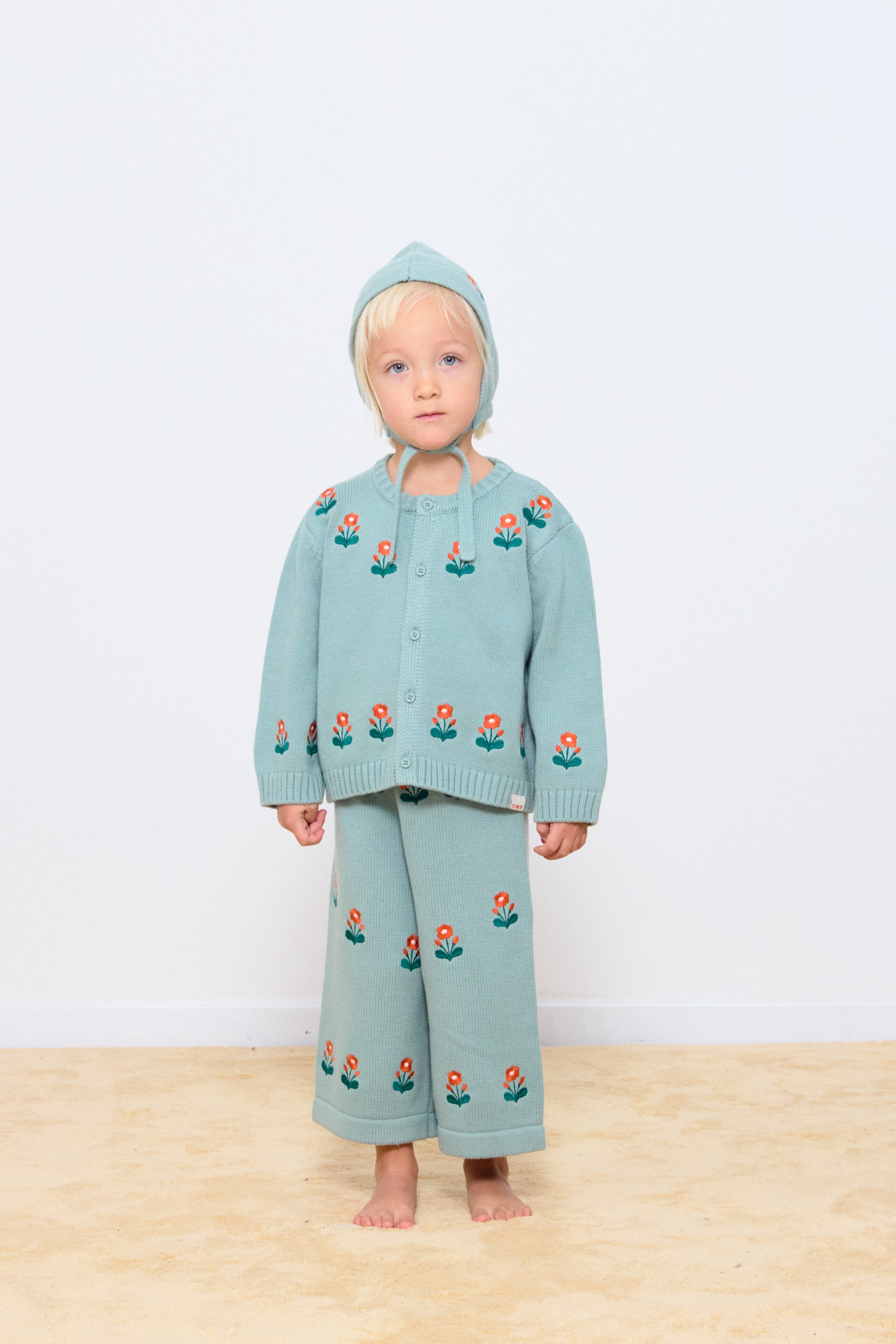 STRICKJACKE BABY FLOWERS
