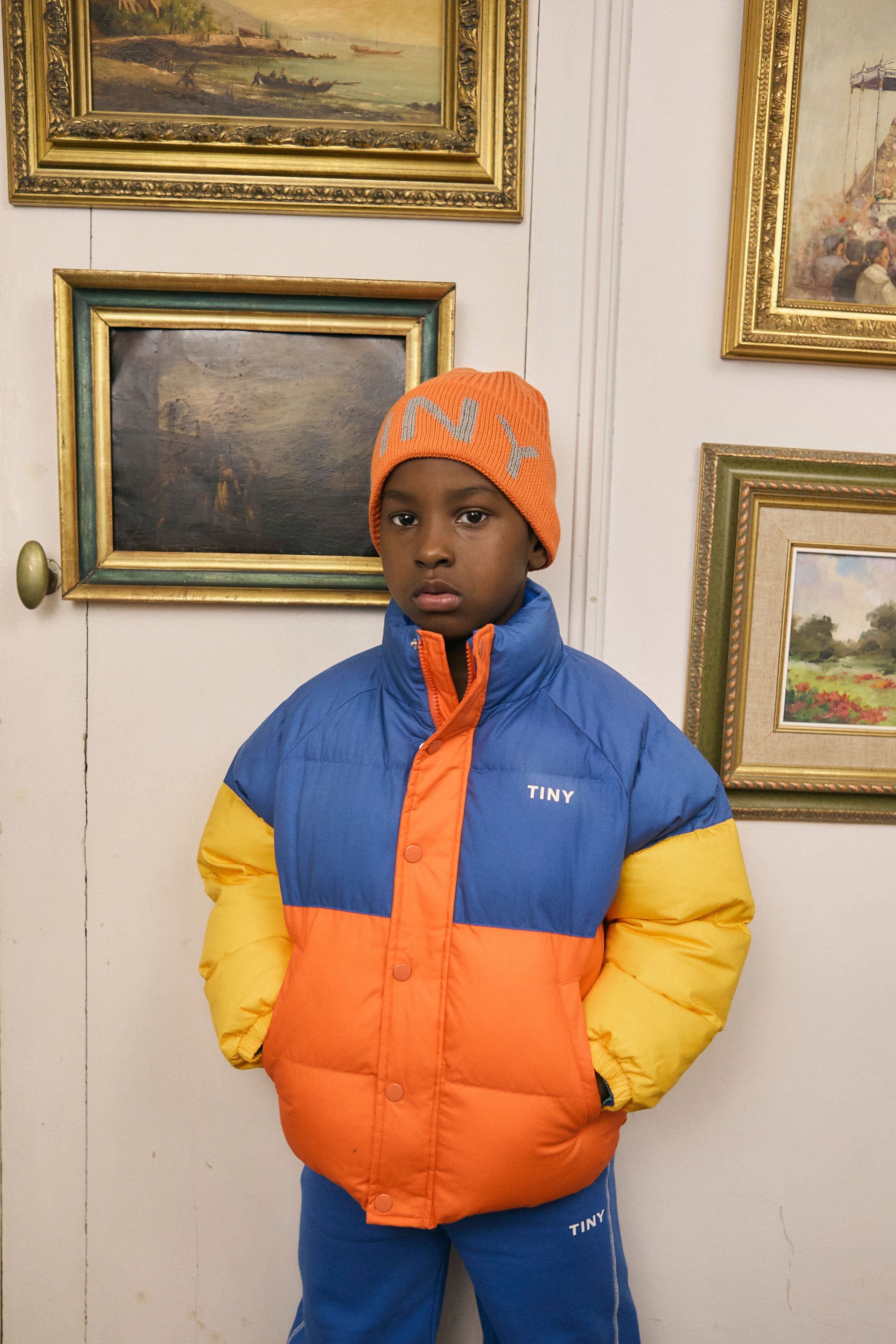 KURZE STEPPJACKE COLOR BLOCK