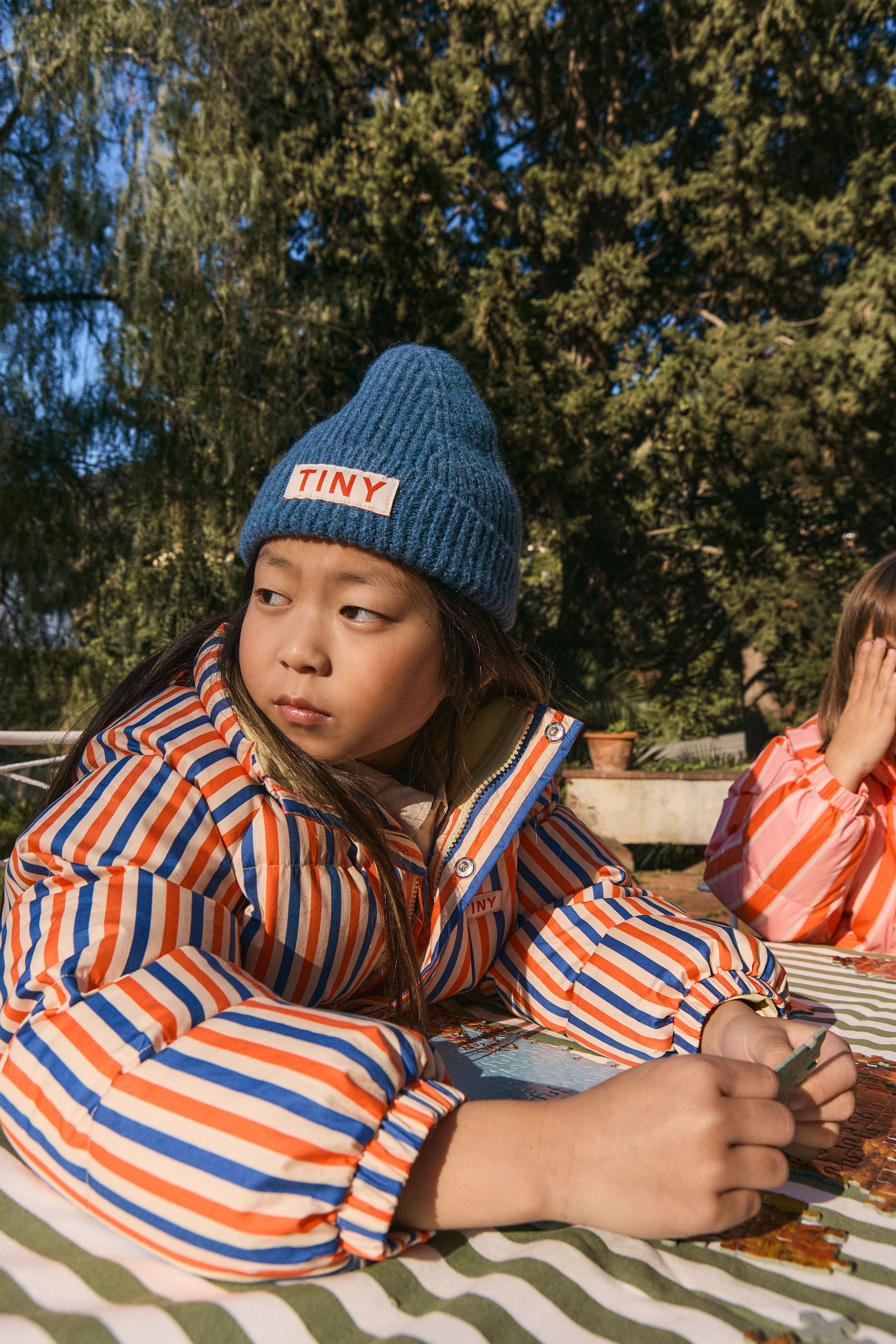 KURZE STEPPJACKE STRIPES