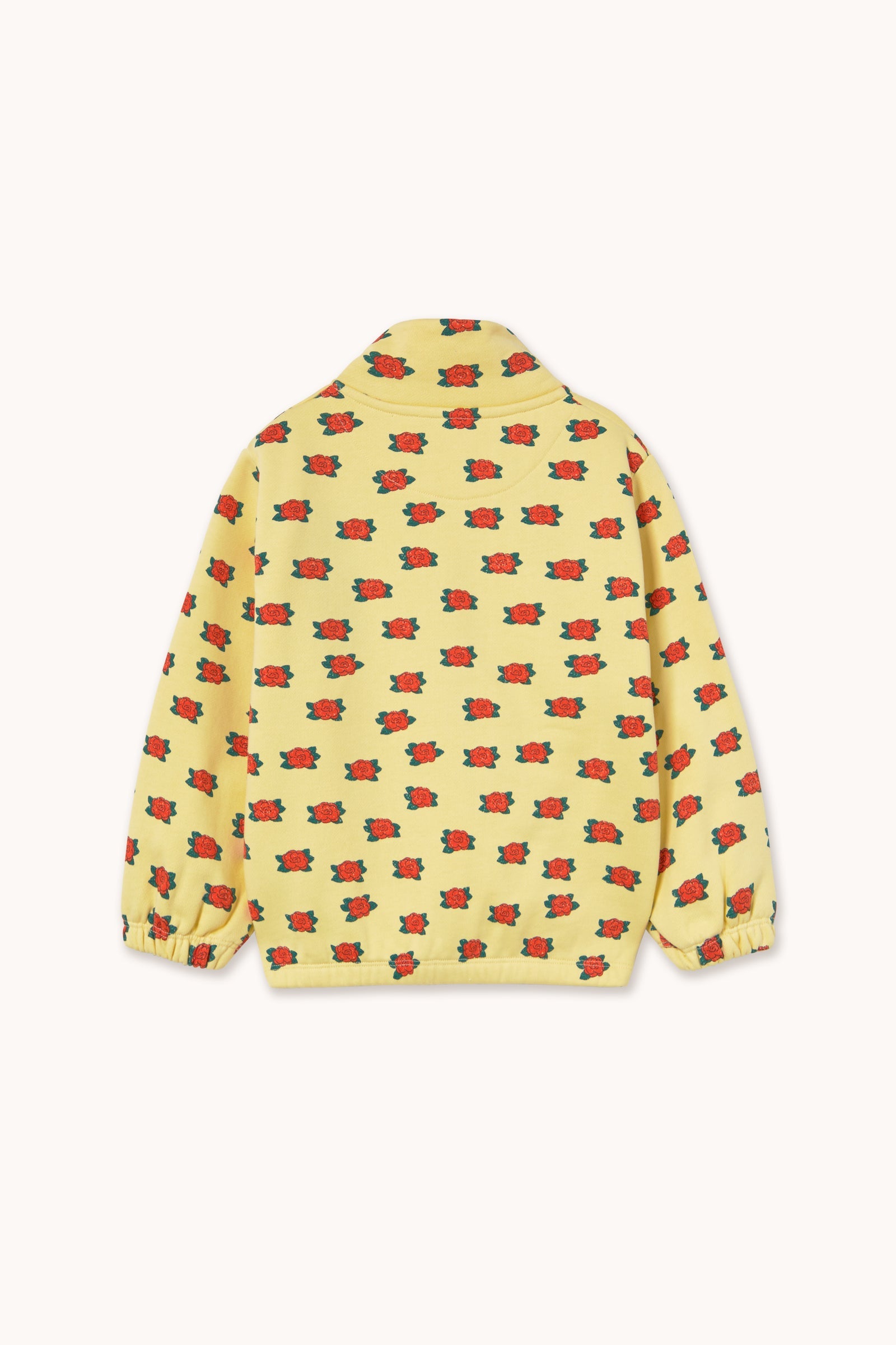 SWEATSHIRT PATTERN MOCKNECK CAMELIAS