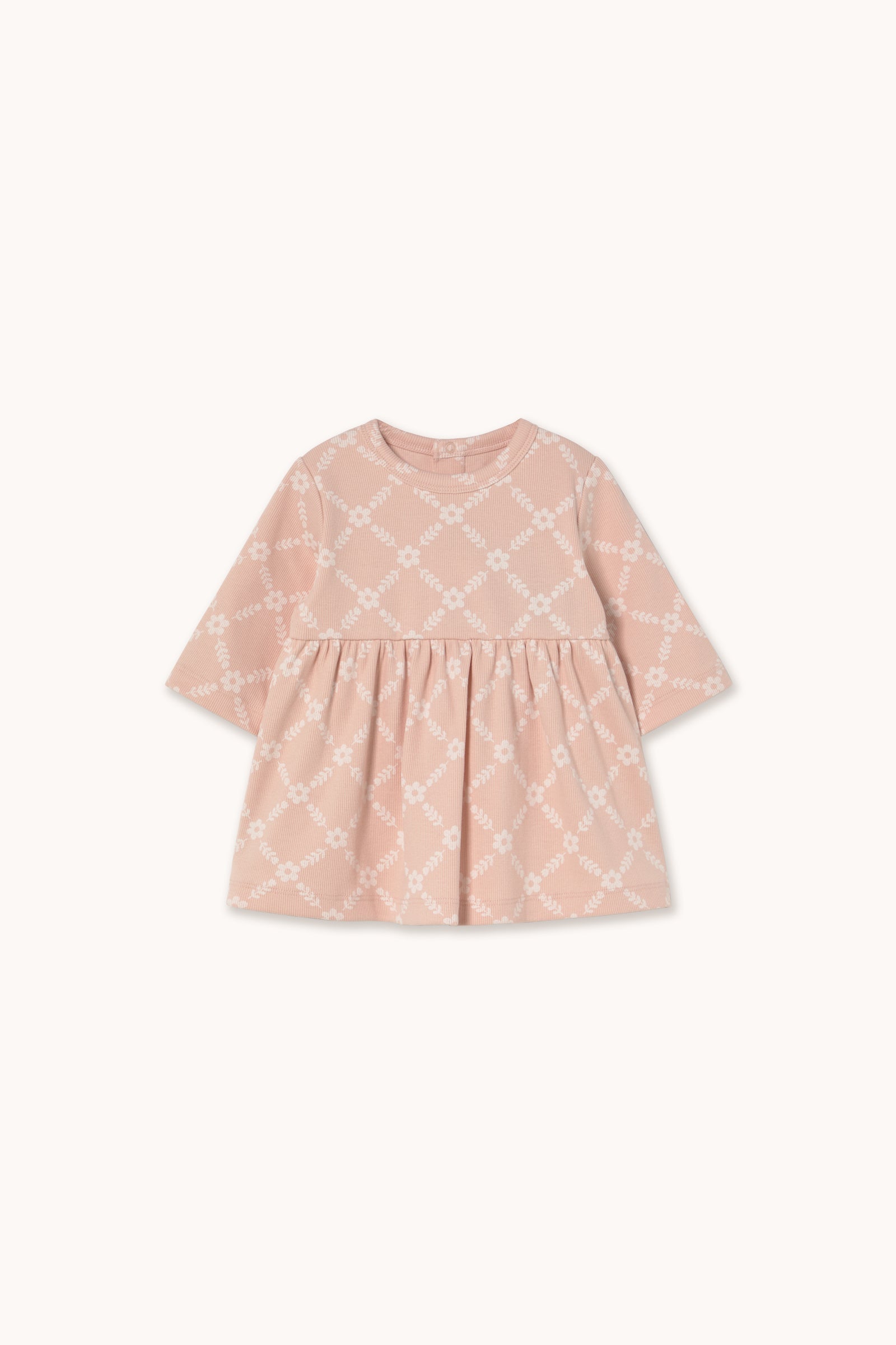 KLEID GRID GERIPPT BABY FLOWER