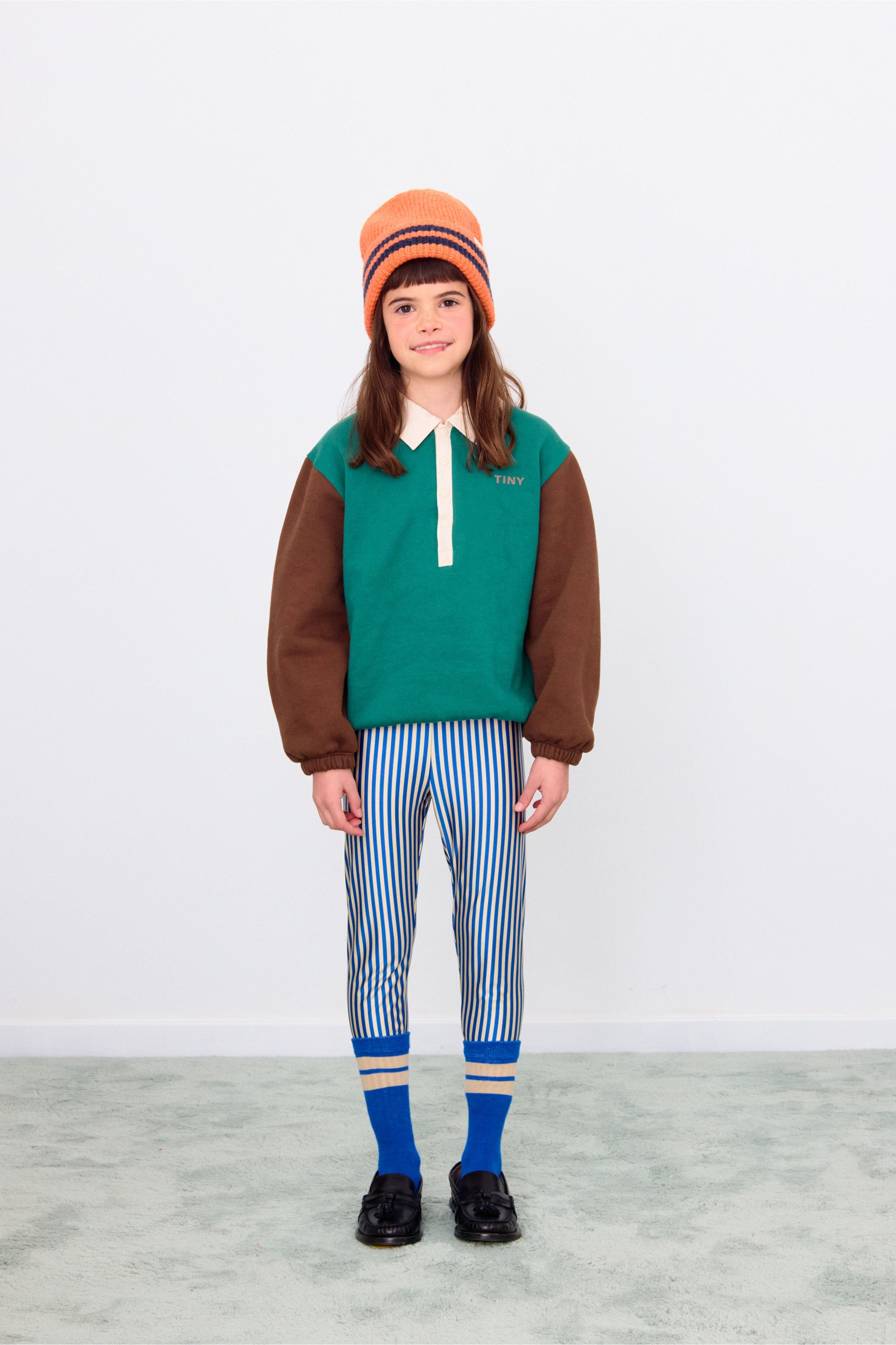 T-SHIRT MIT POLOKRAGEN COLOR BLOCK