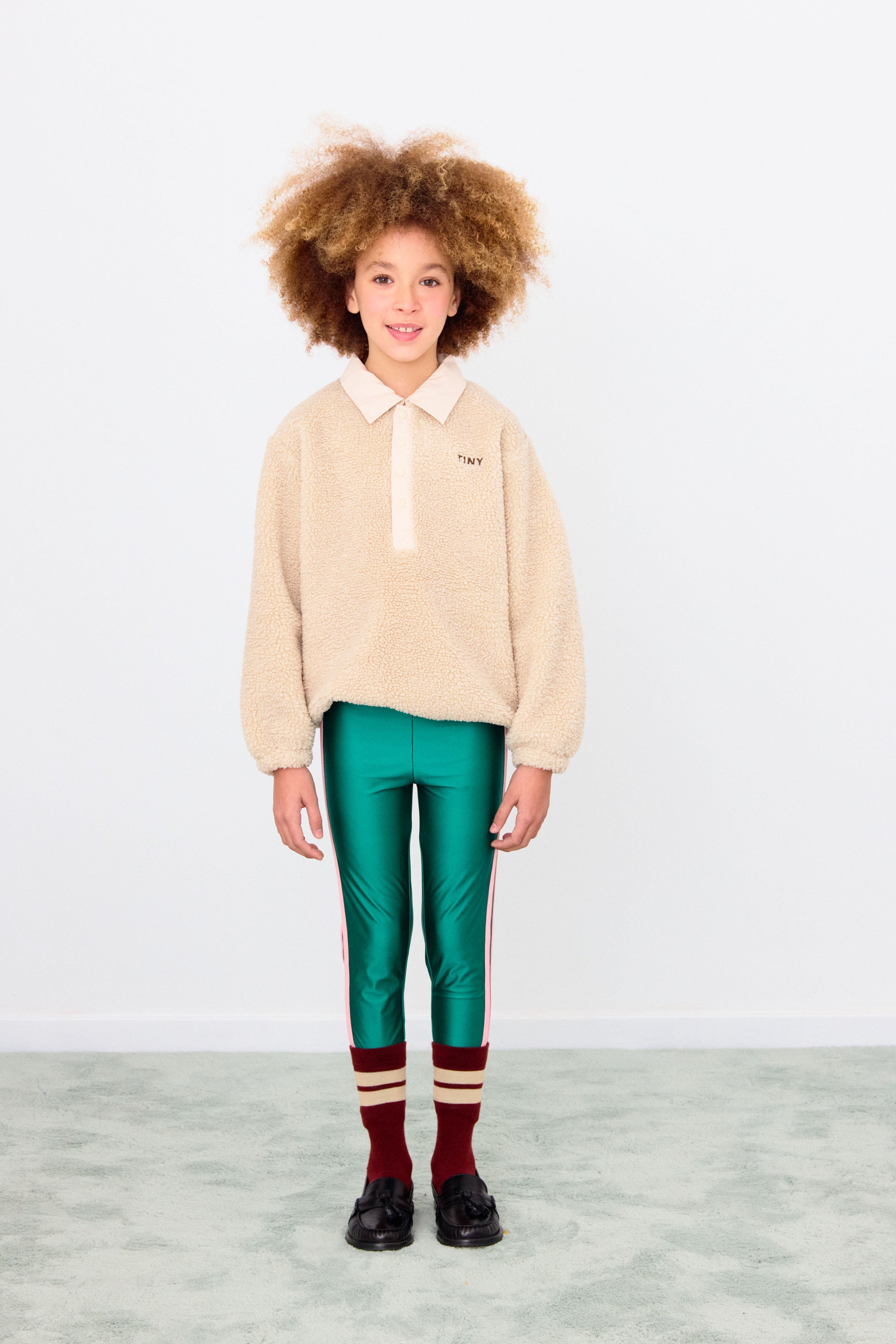 GLÄNZENDE LEGGINGS LOGO TINY