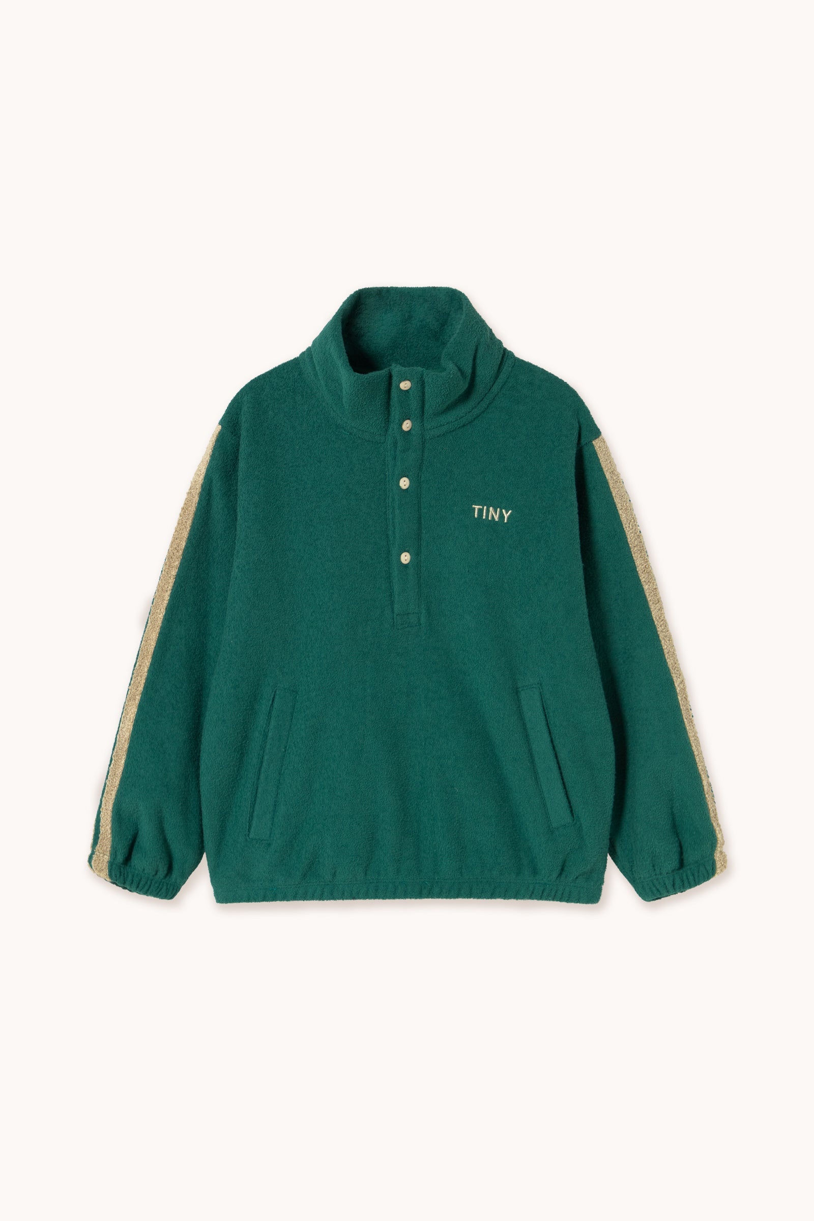 FROTTEE-SWEATSHIRT MIT STEHKRAGEN