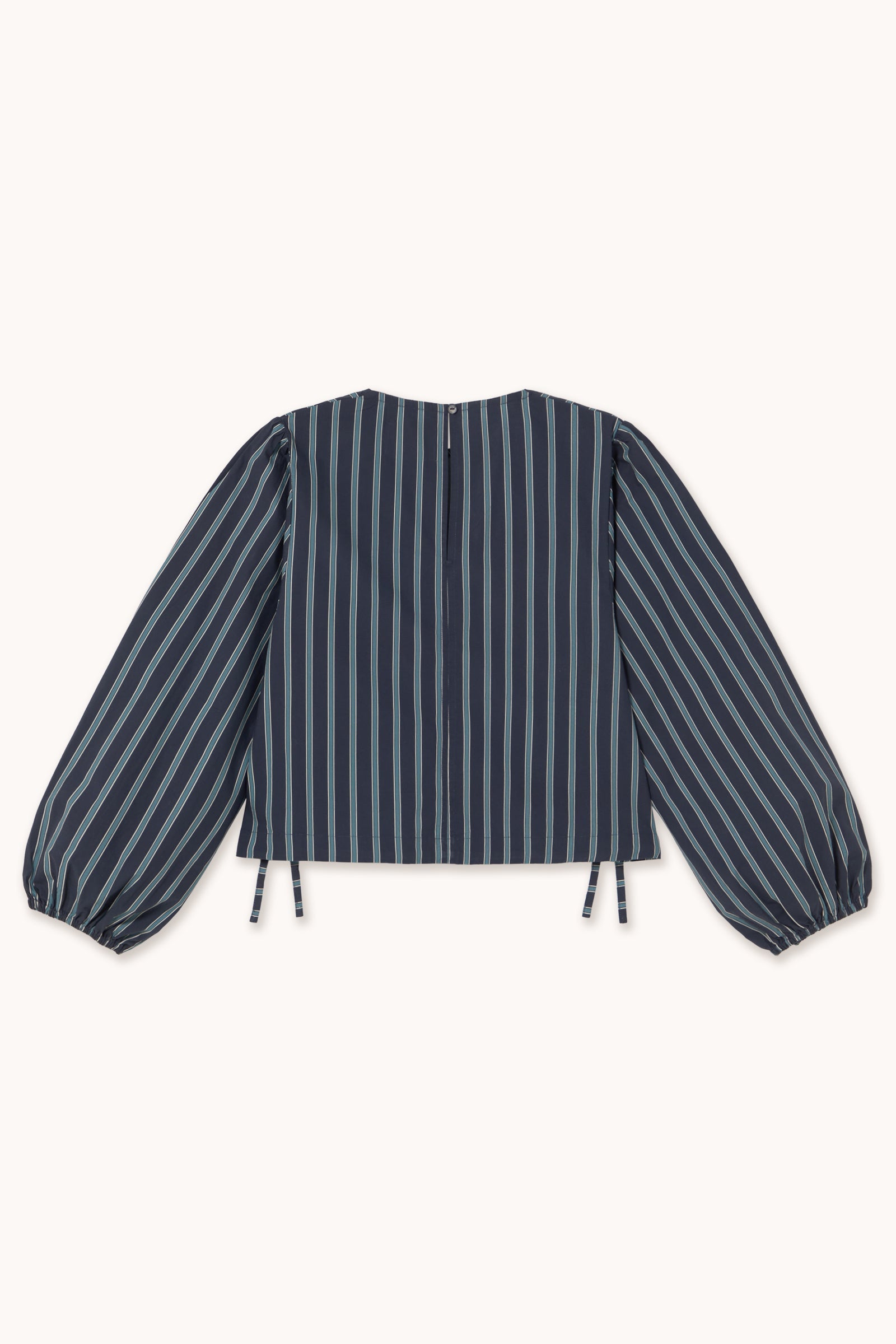 BLUSE GESTREIFT PUFFÄRMEL