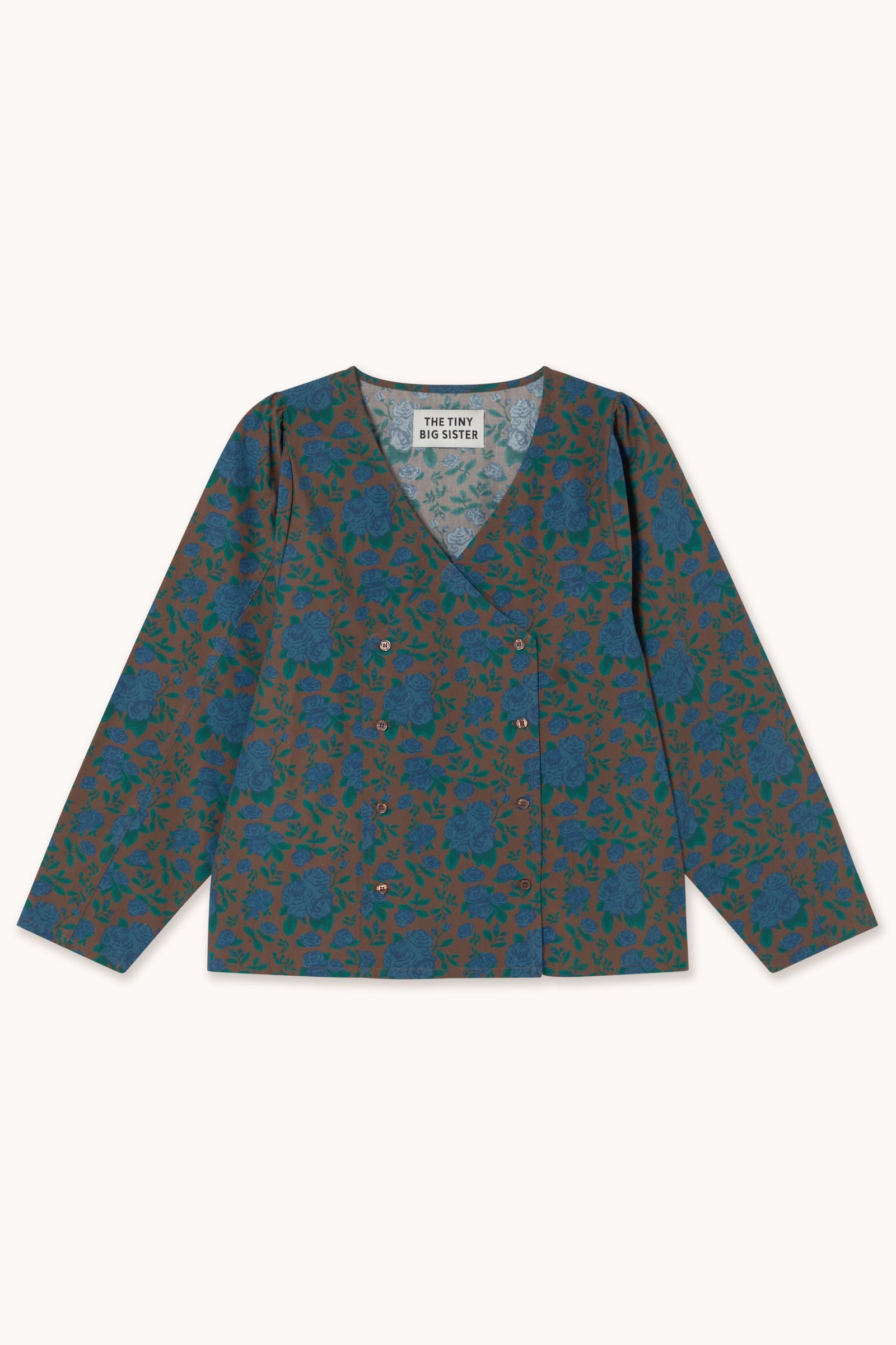 BLUSE V-AUSSCHNITT ROSES