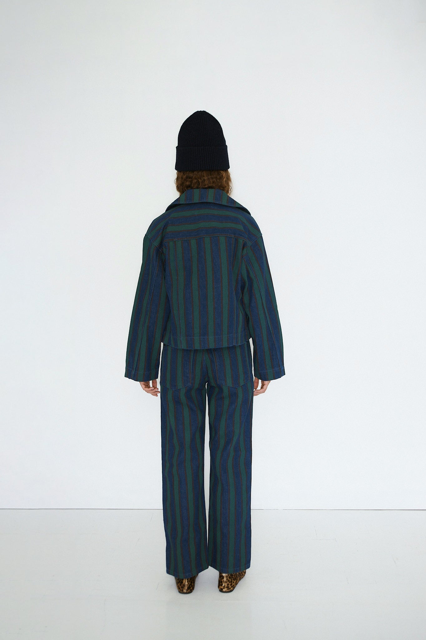 GESTREIFTE BOXY-JACKE