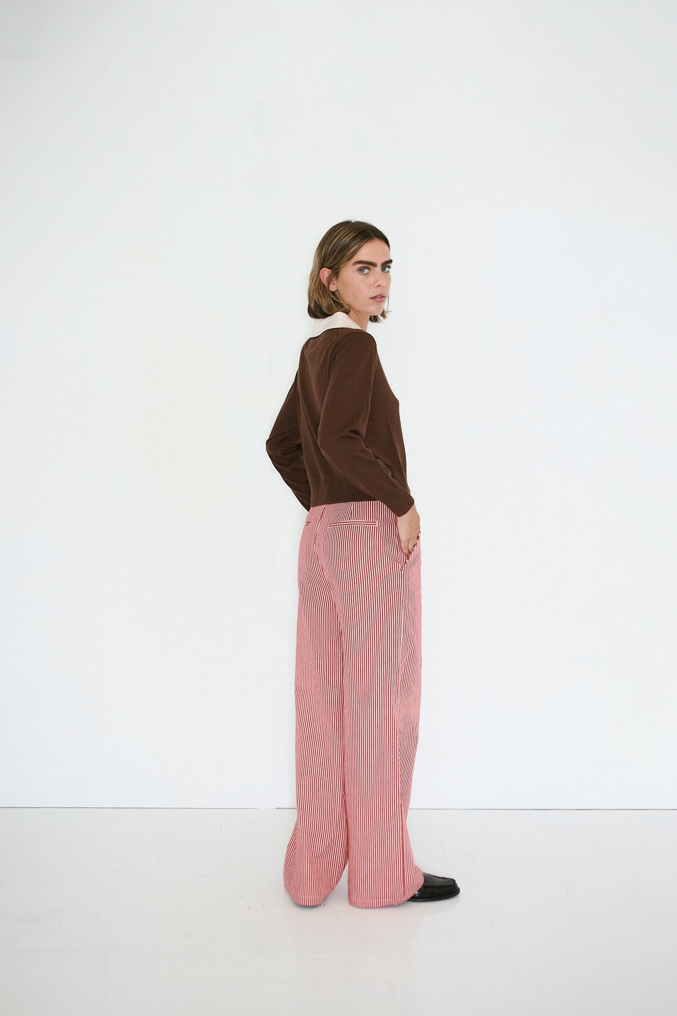 GESTREIFTE TWILL-HOSE