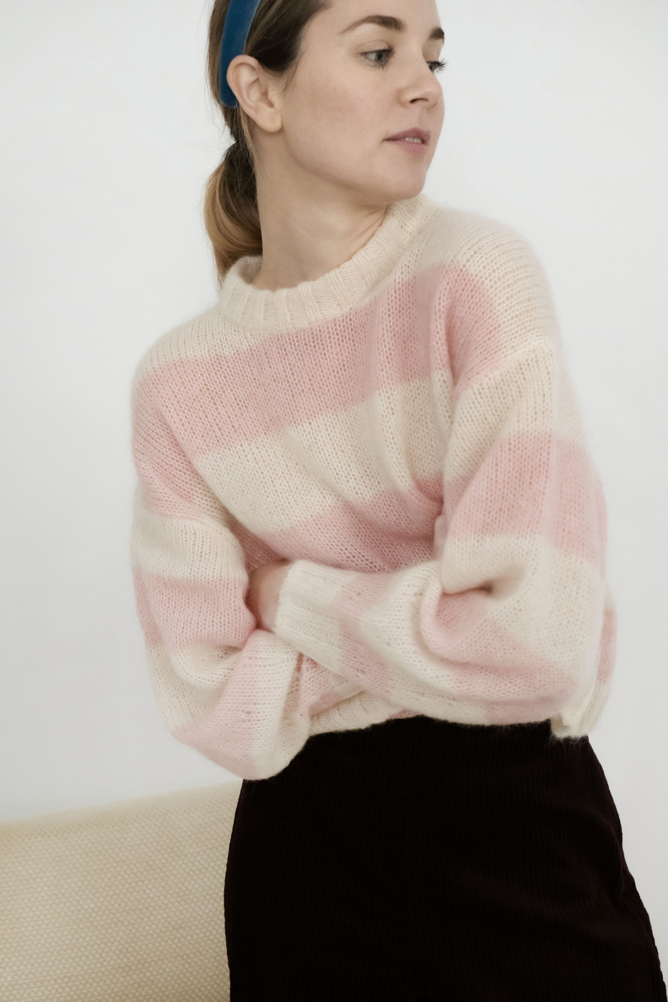 OVERSIZE-PULLOVER GESTREIFT