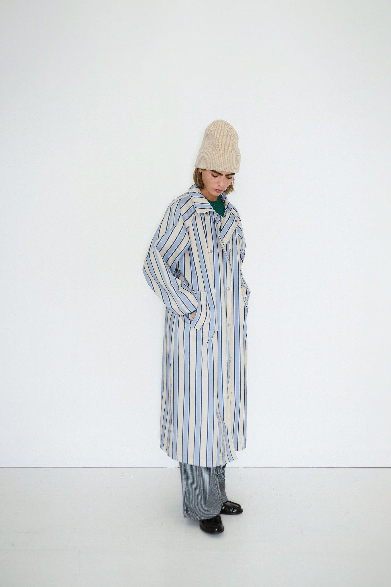 TRENCHCOAT GESTREIFT
