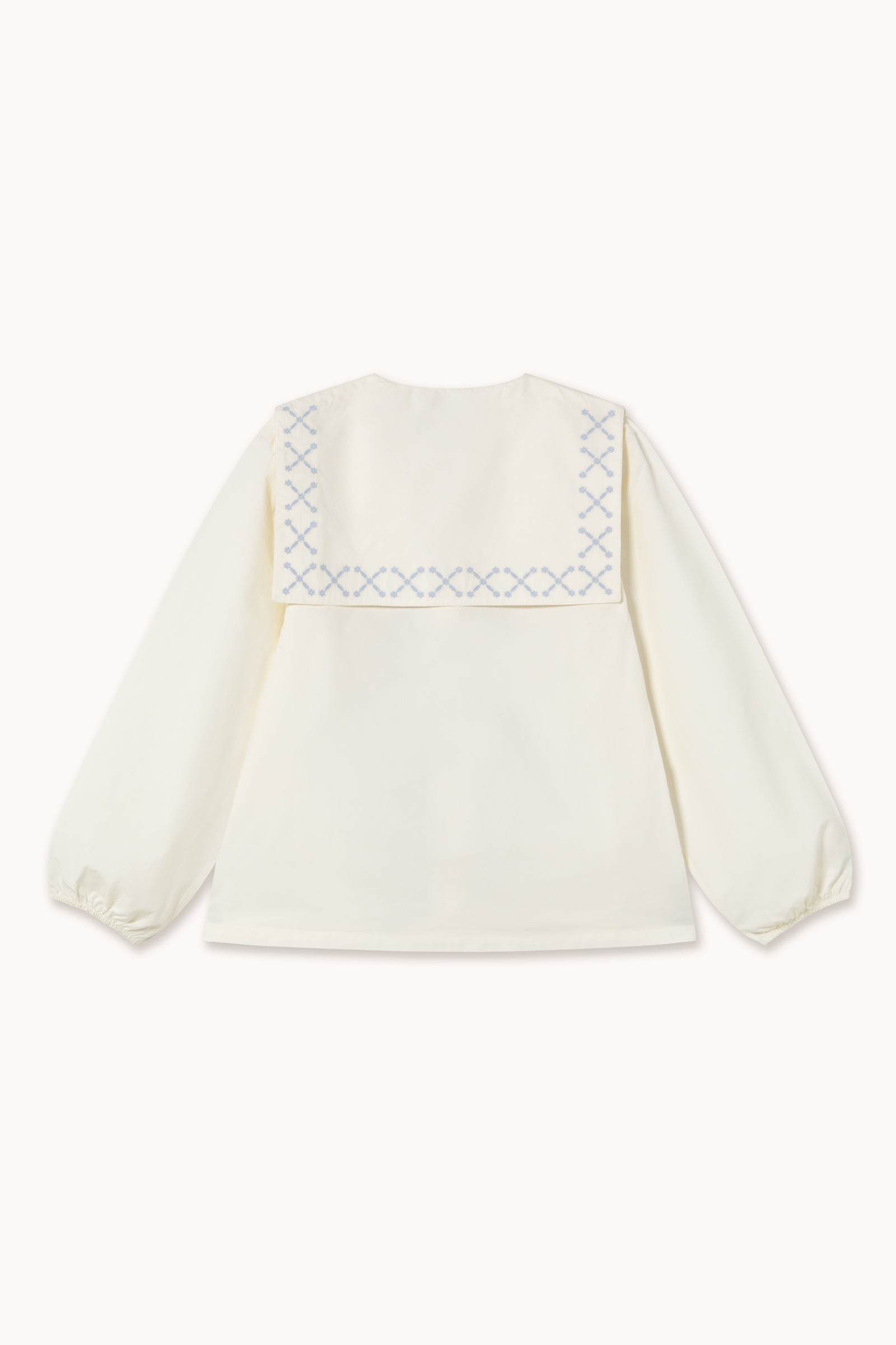 BLUSE CROSS BESTICKT FLOWER