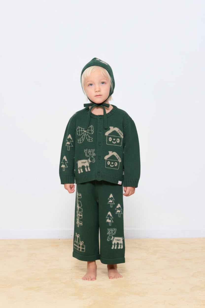 STRICKJACKE XMAS TOWN BABY TINY