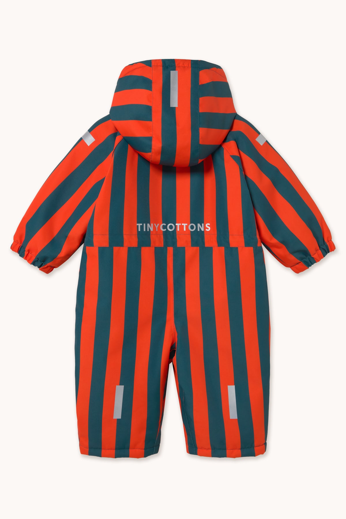 RED STRIPES SNOW ONE-PIECE
