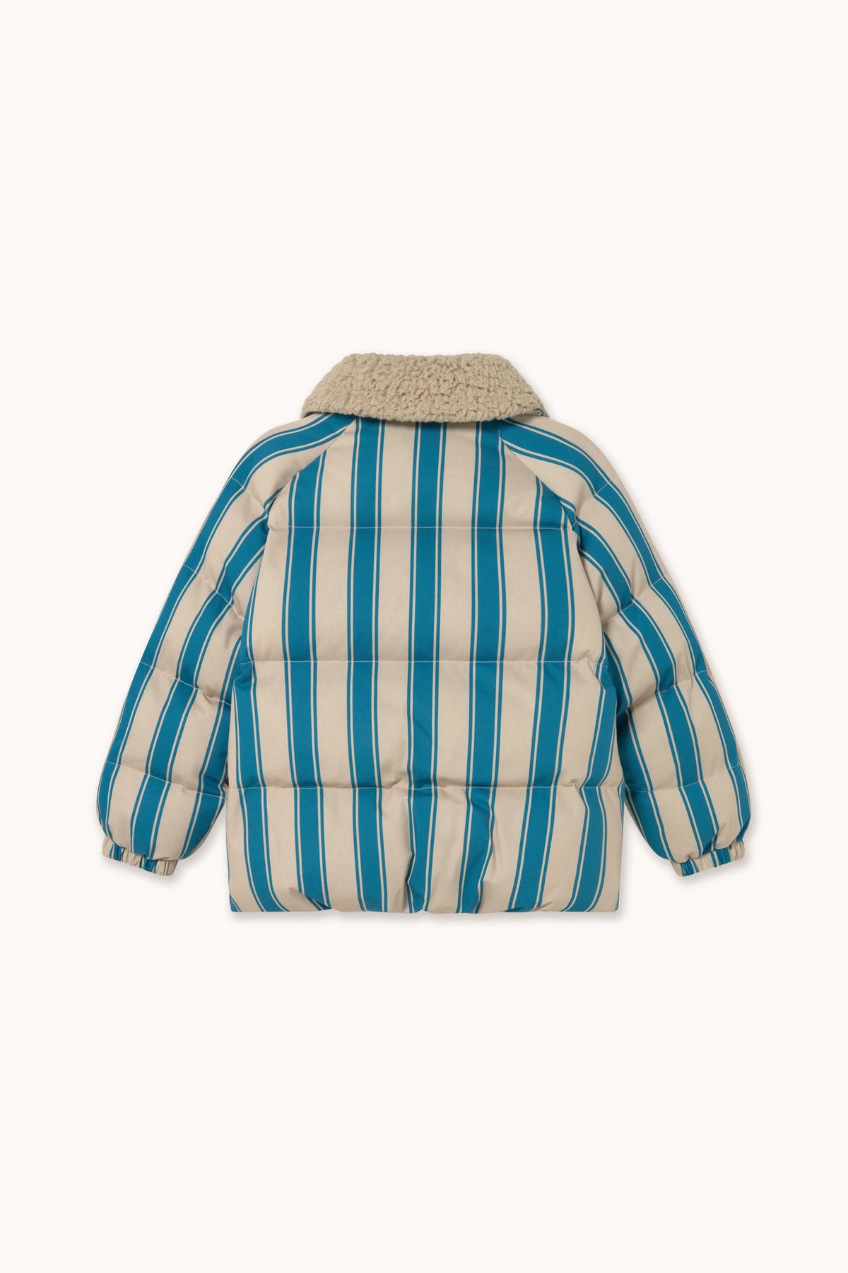 BLUE RETRO STRIPES PADDED JACKET