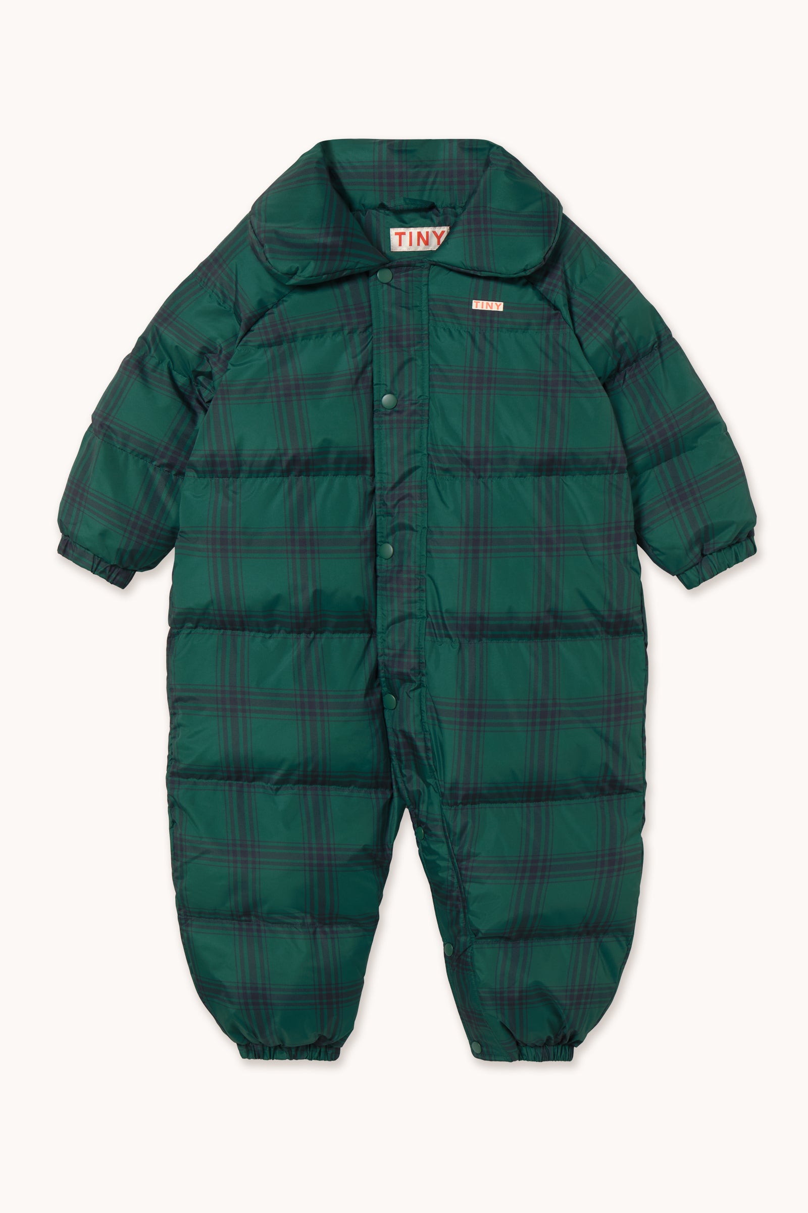 GREEN CHECK PADDED OVERALL