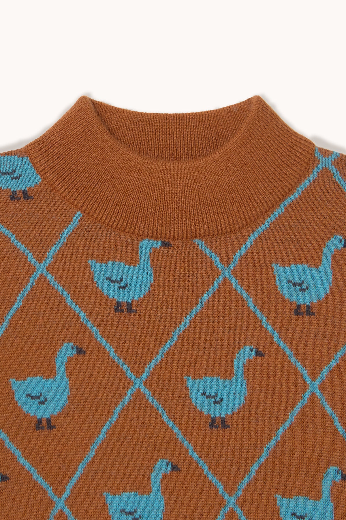 SWANS BLUE MOCKNECK SWEATER