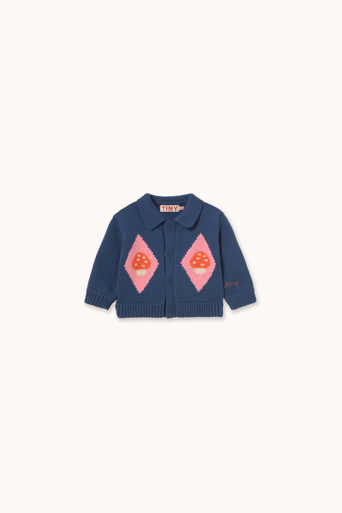 BABY-STRICKJACKE MUSHROOM DIAMONDS