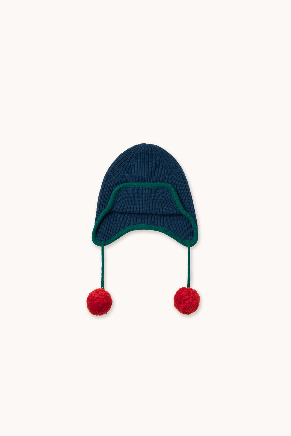 POMPOM EARFLAP BEANIE