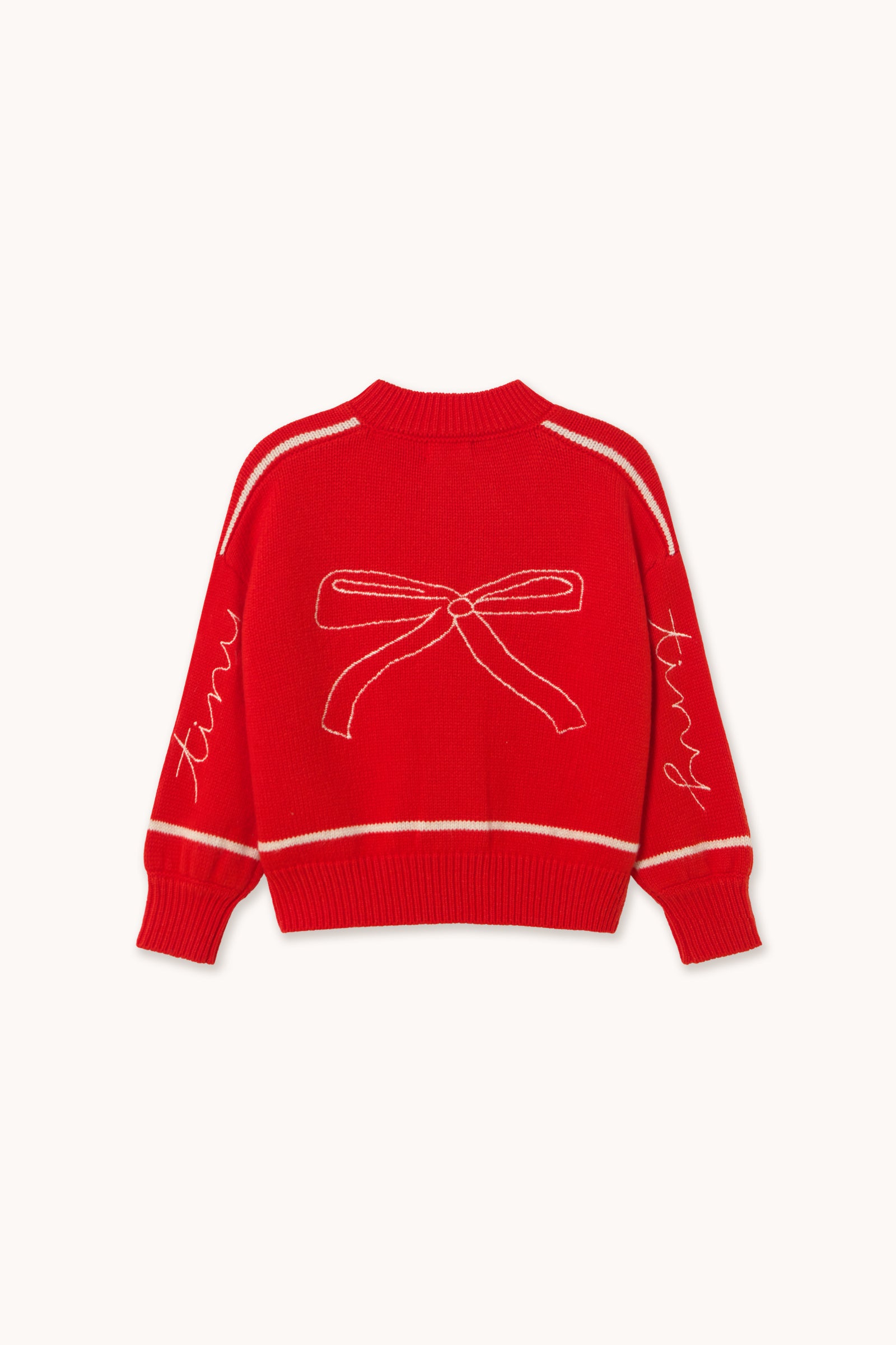BOWS EMBROIDERY CARDIGAN