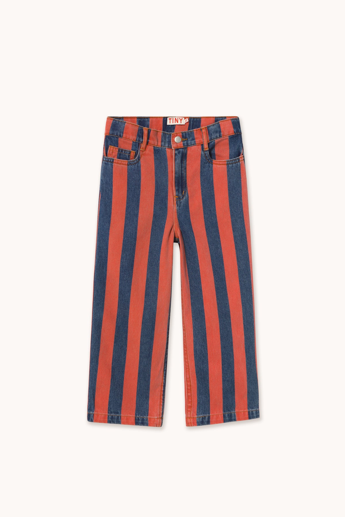 RED STRIPES STRAIGHT DENIM PANT