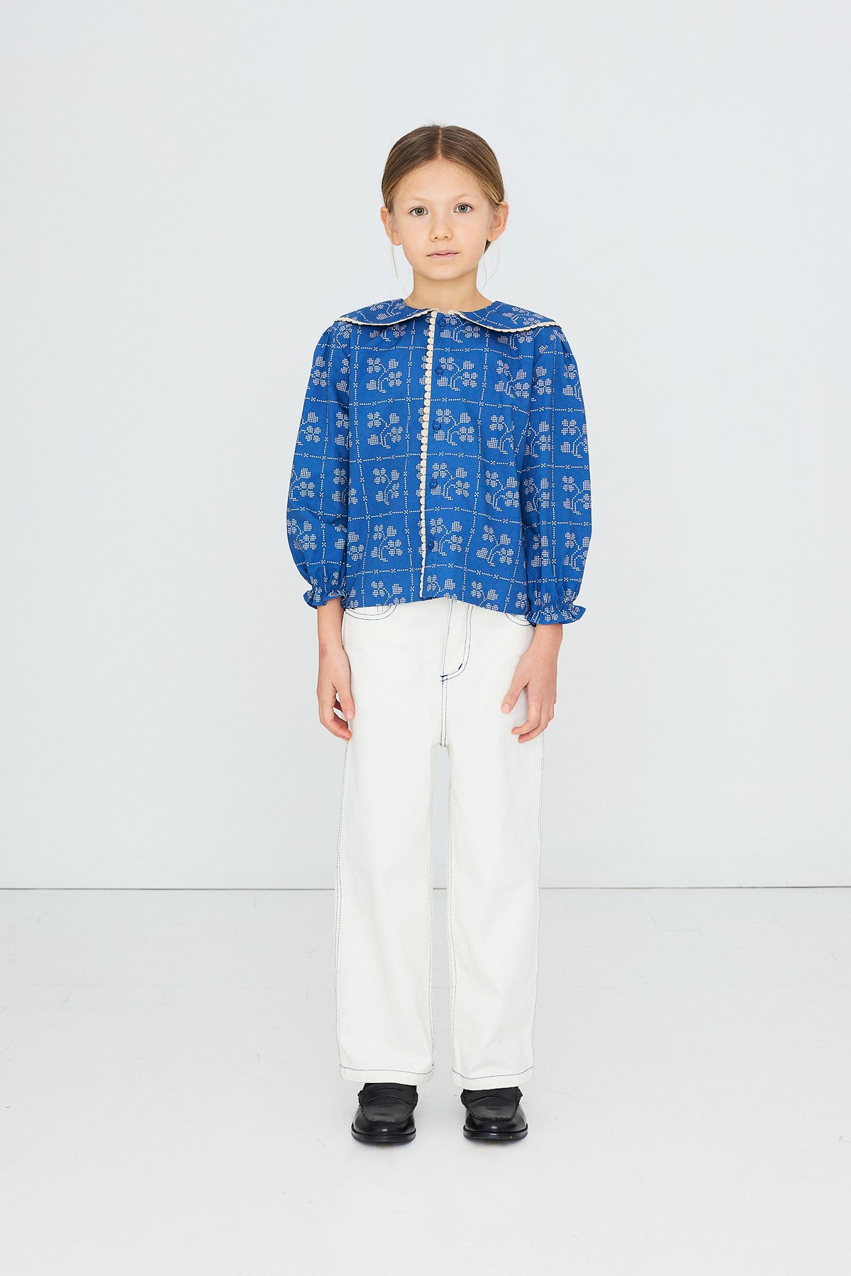 DOTS FLOWERS BLOUSE