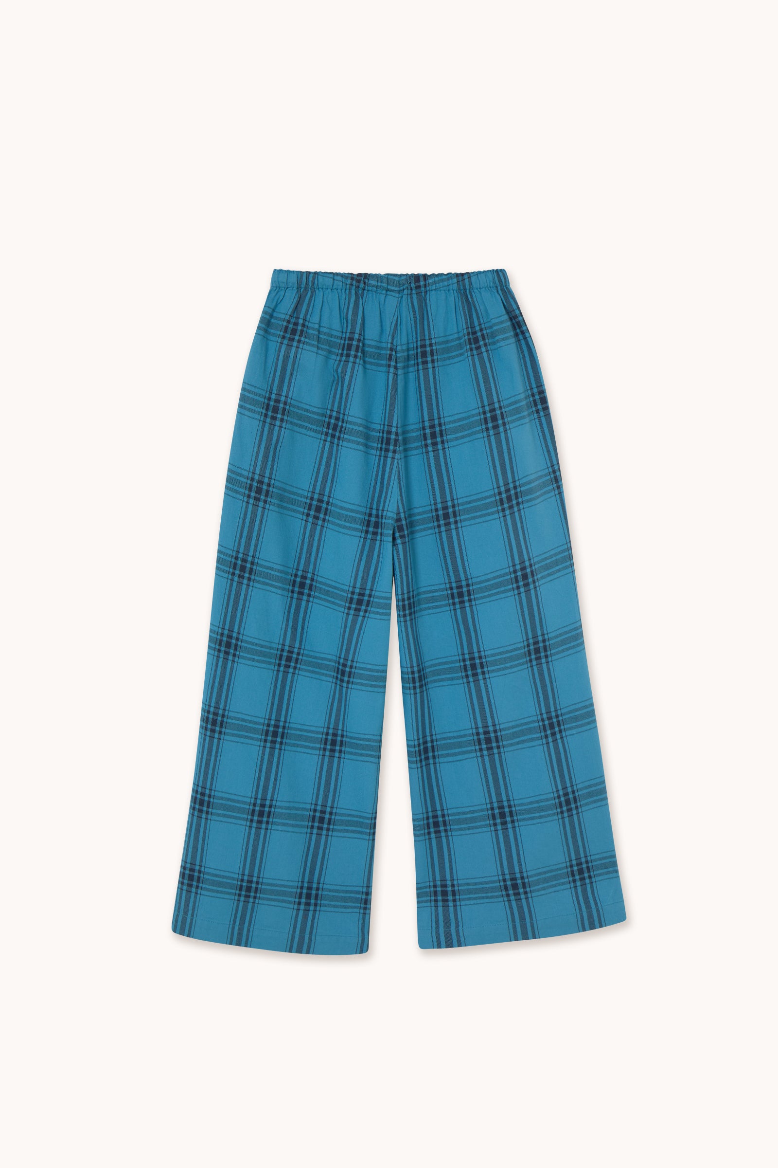 POPELINEHOSE BLUE CHECK