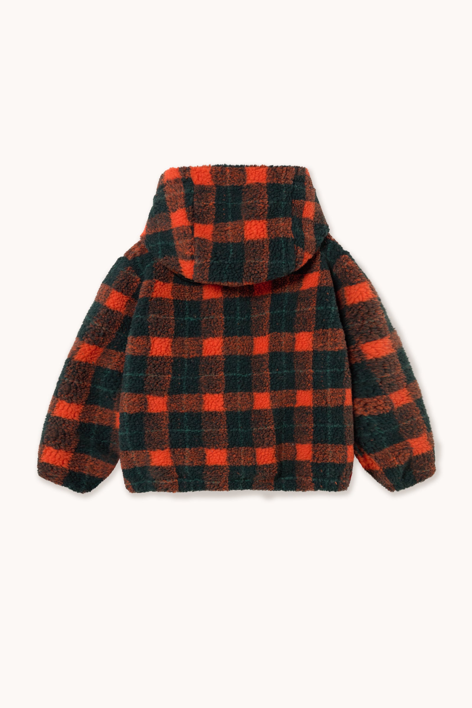 SUDADERA CON CAPUCHA RED CHECK SHERPA