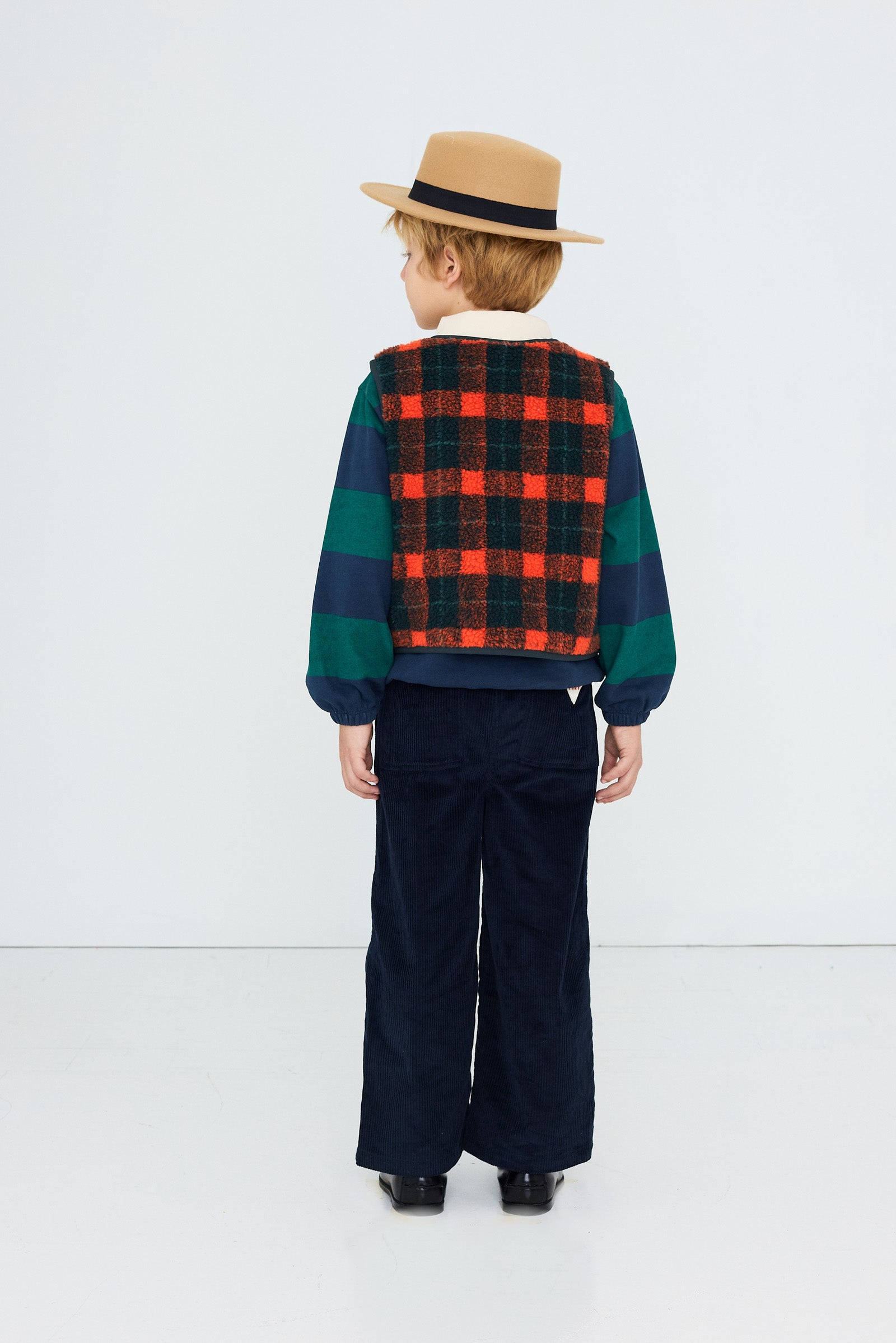 PADDED RED CHECK VEST