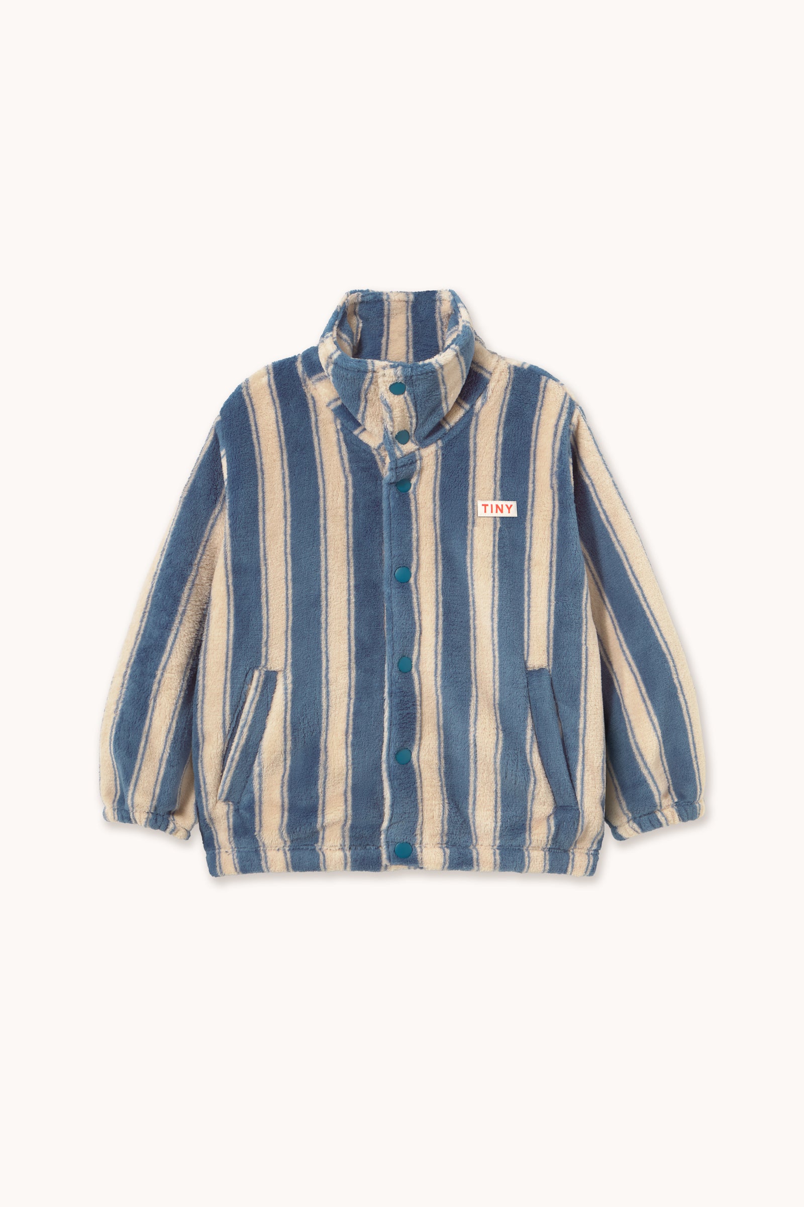 CHAQUETA DE FORRO POLAR BLUE RETRO STRIPES