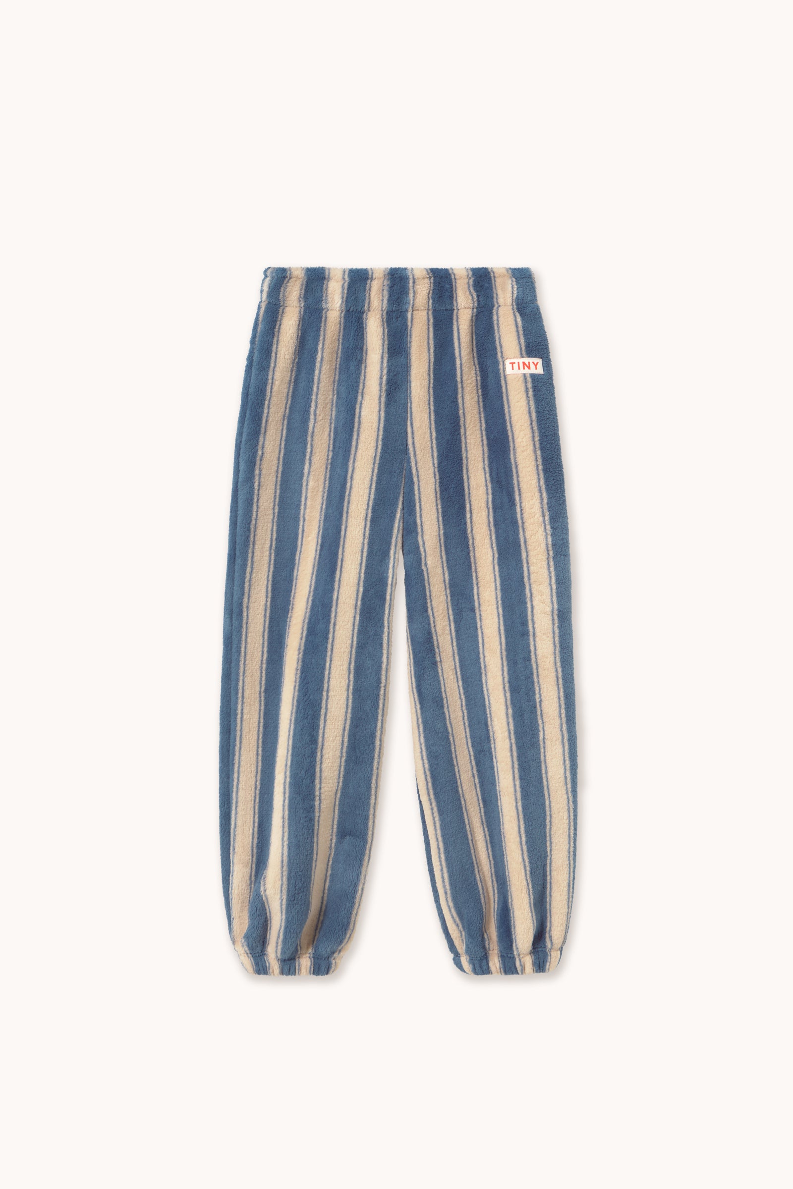 FLEECE-JOGGINGHOSE BLUE RETRO STRIPES