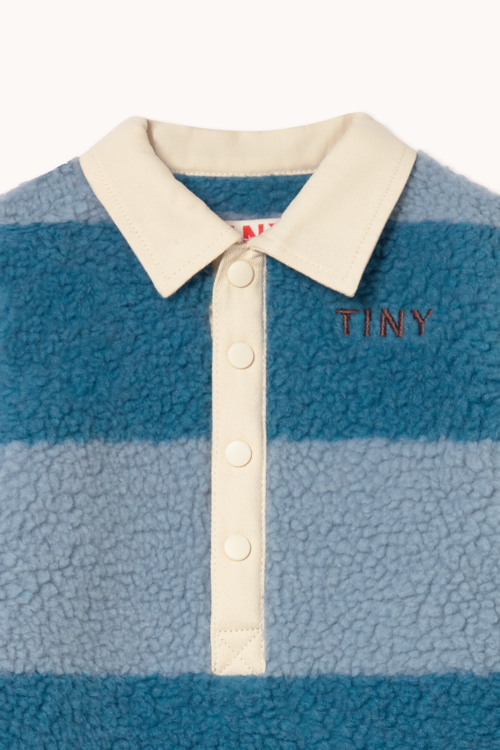 BLUE STRIPES SHERPA ONE-PIECE