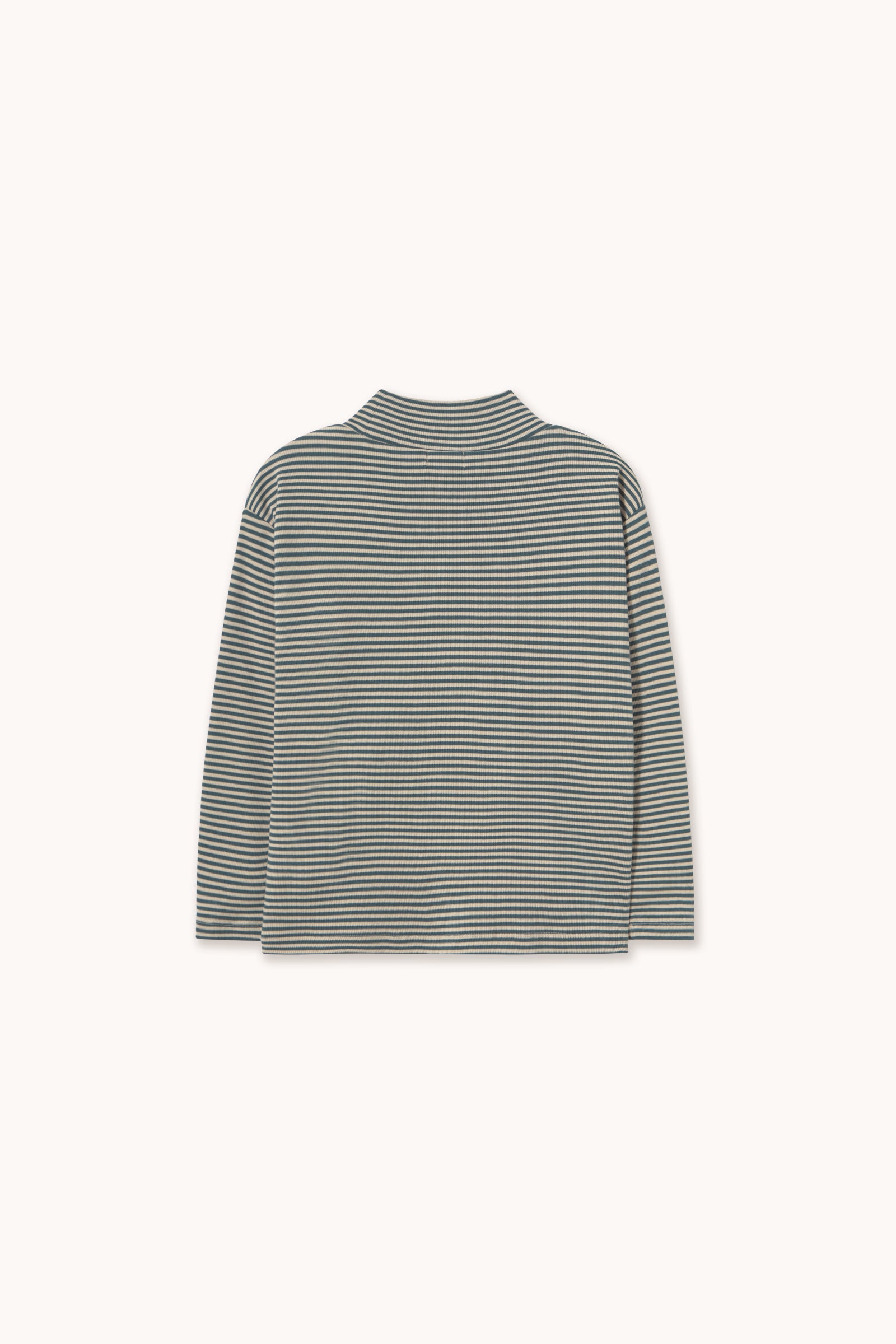 STRIPES RIB MOCKNECK
