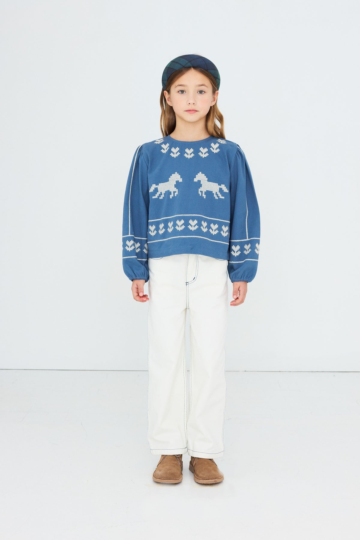 HORSES & FLOWERS BLOUSE