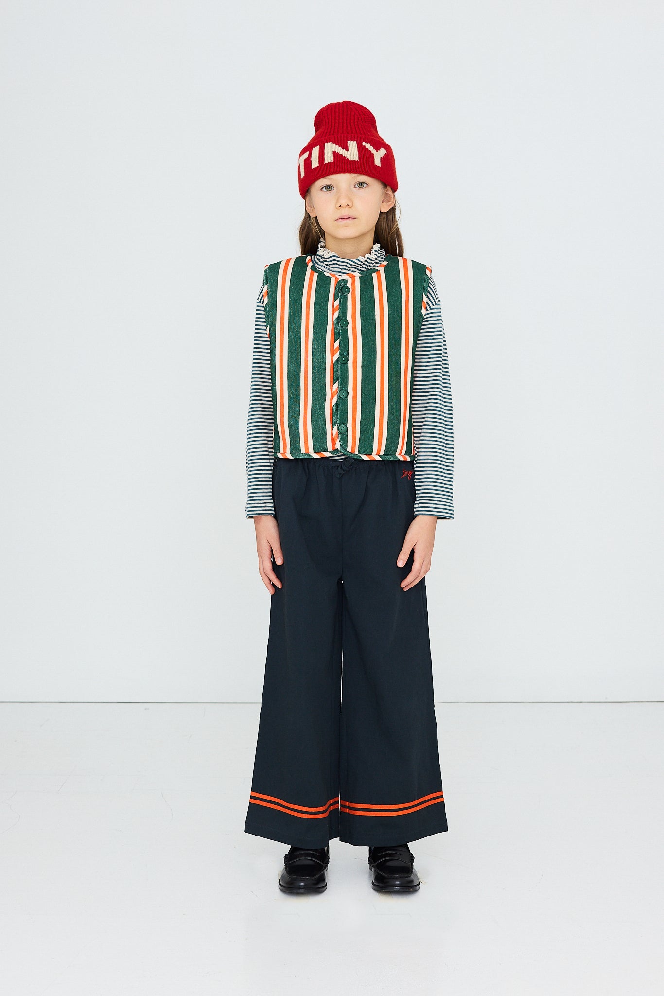 RED STRIPES WOVEN PANT