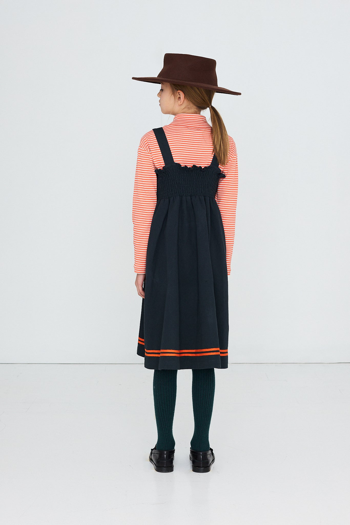 RED STRIPES WOVEN DRESS