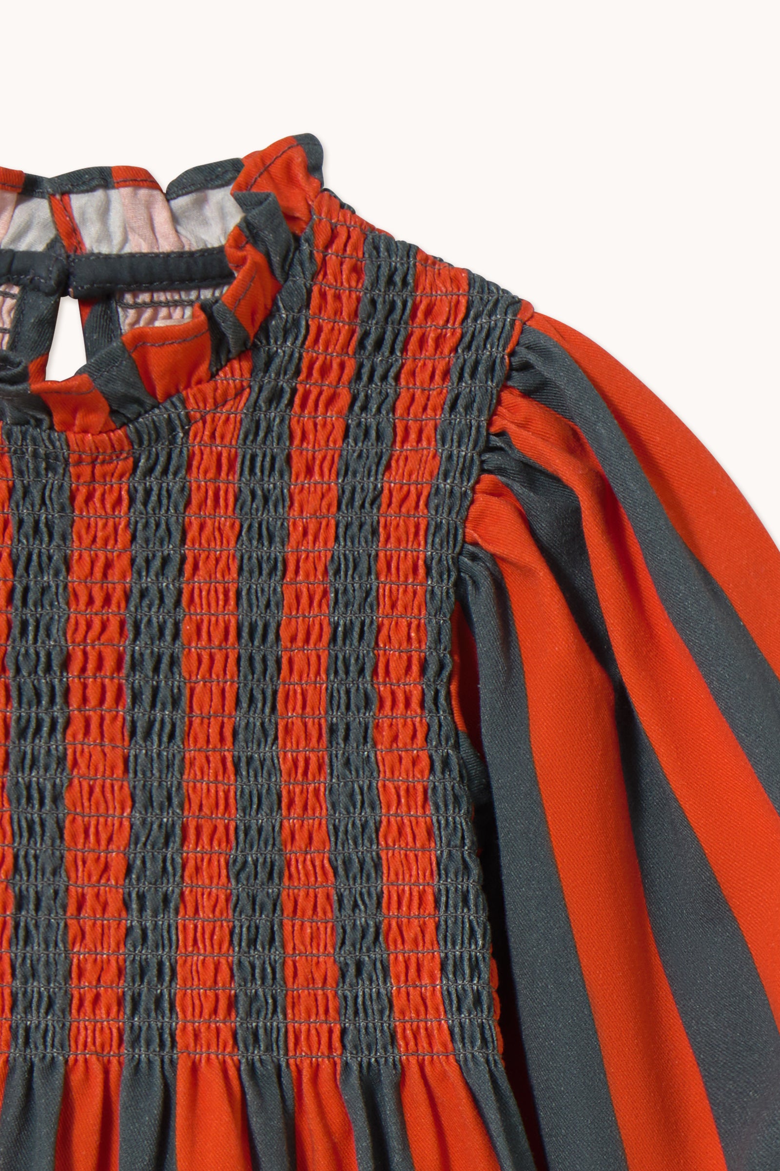 RED-BLUE STRIPES DRESS