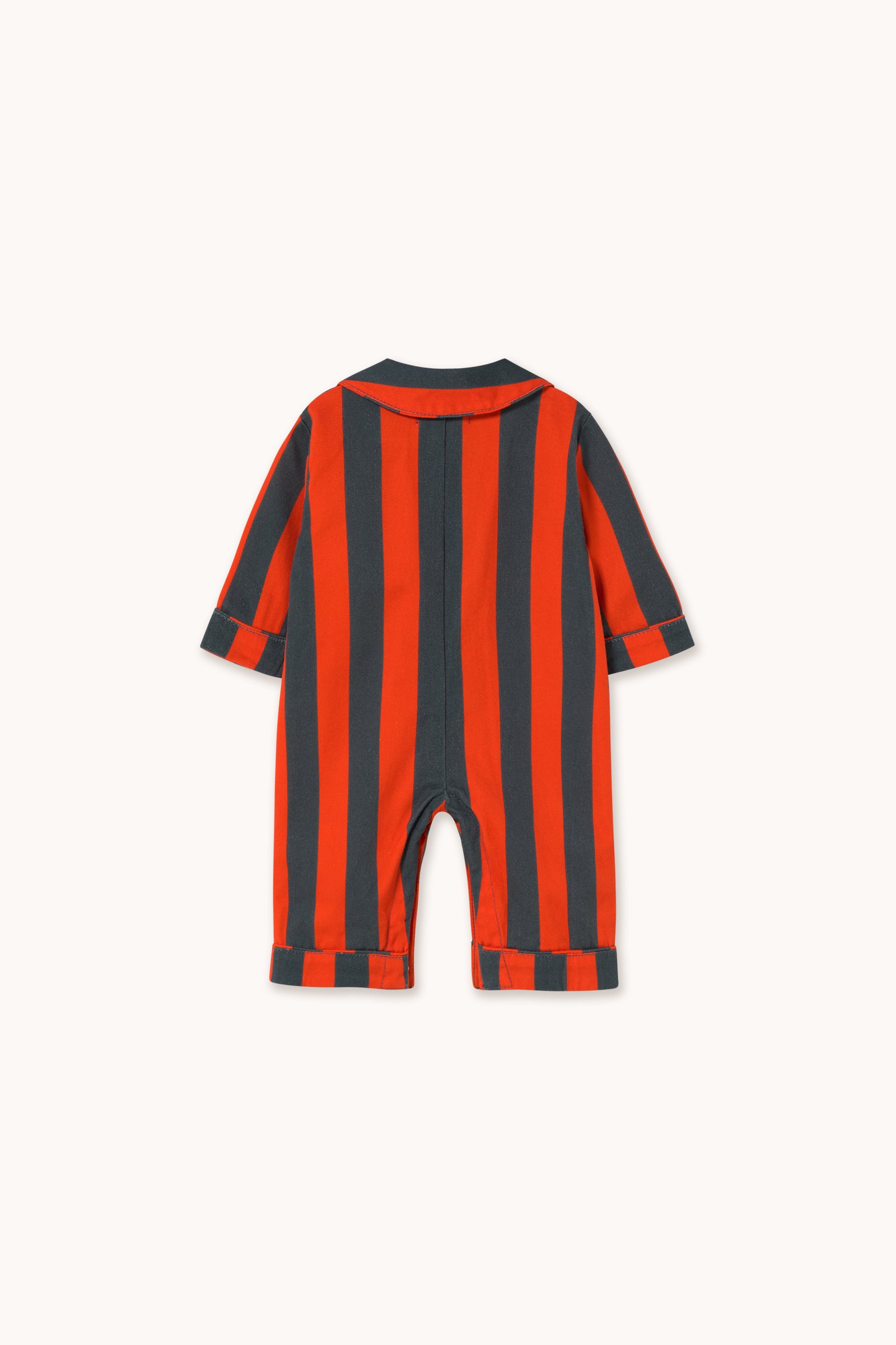 RED-BLUE STRIPES BABY ONE-PIECE