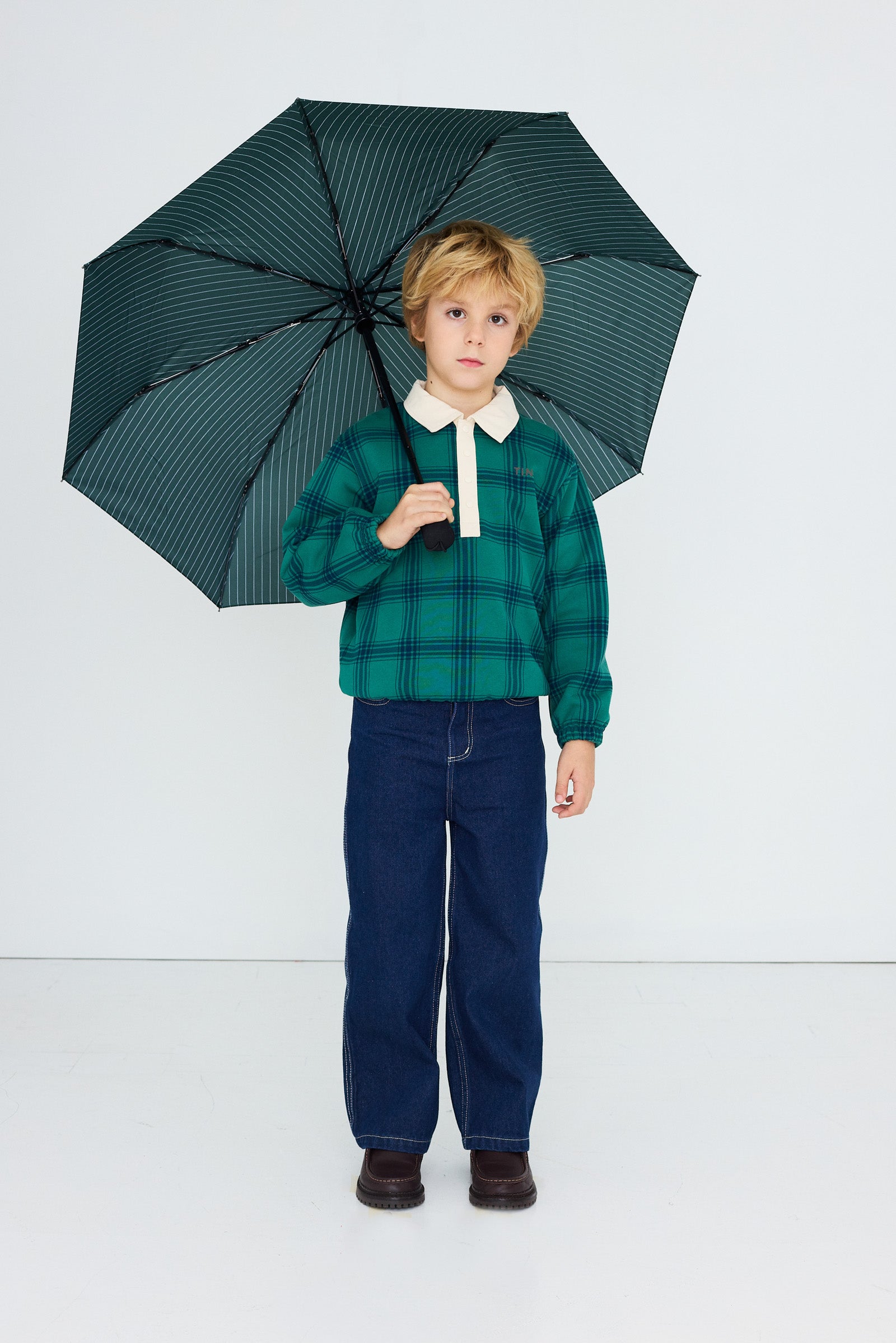 SUDADERA GREEN CHECK POLO