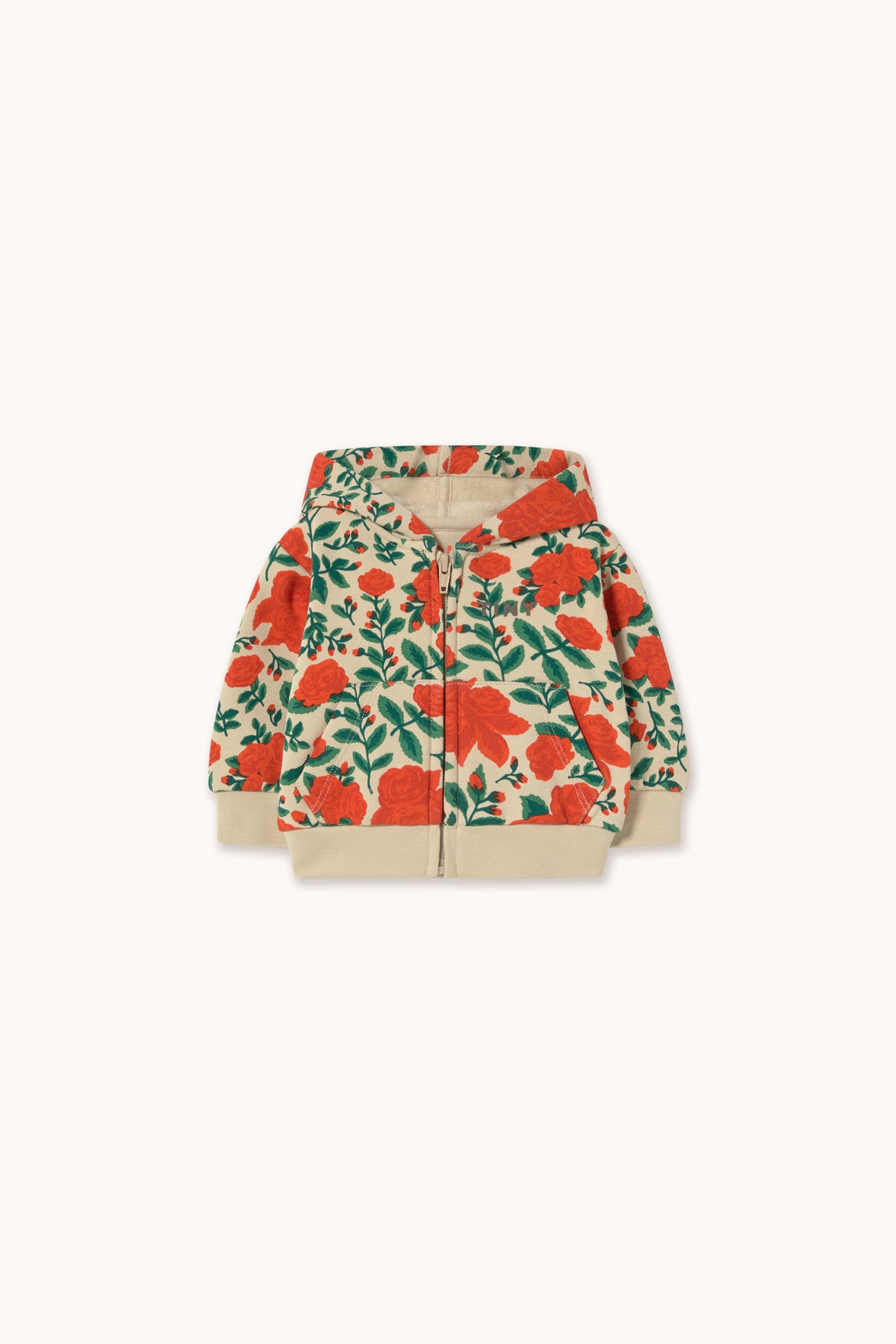 SWEAT À CAPUCHE BÉBÉ ROSES