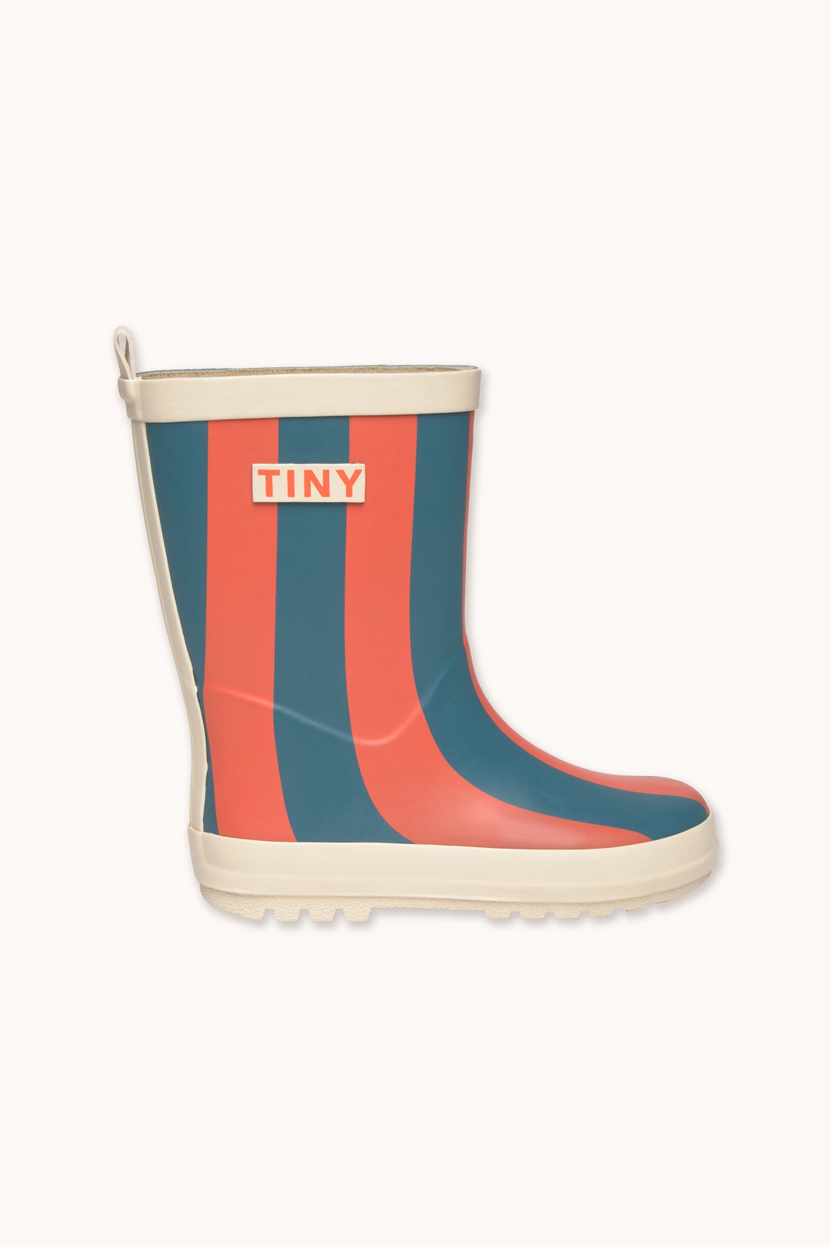 RED-BLUE STRIPES RAIN BOOT