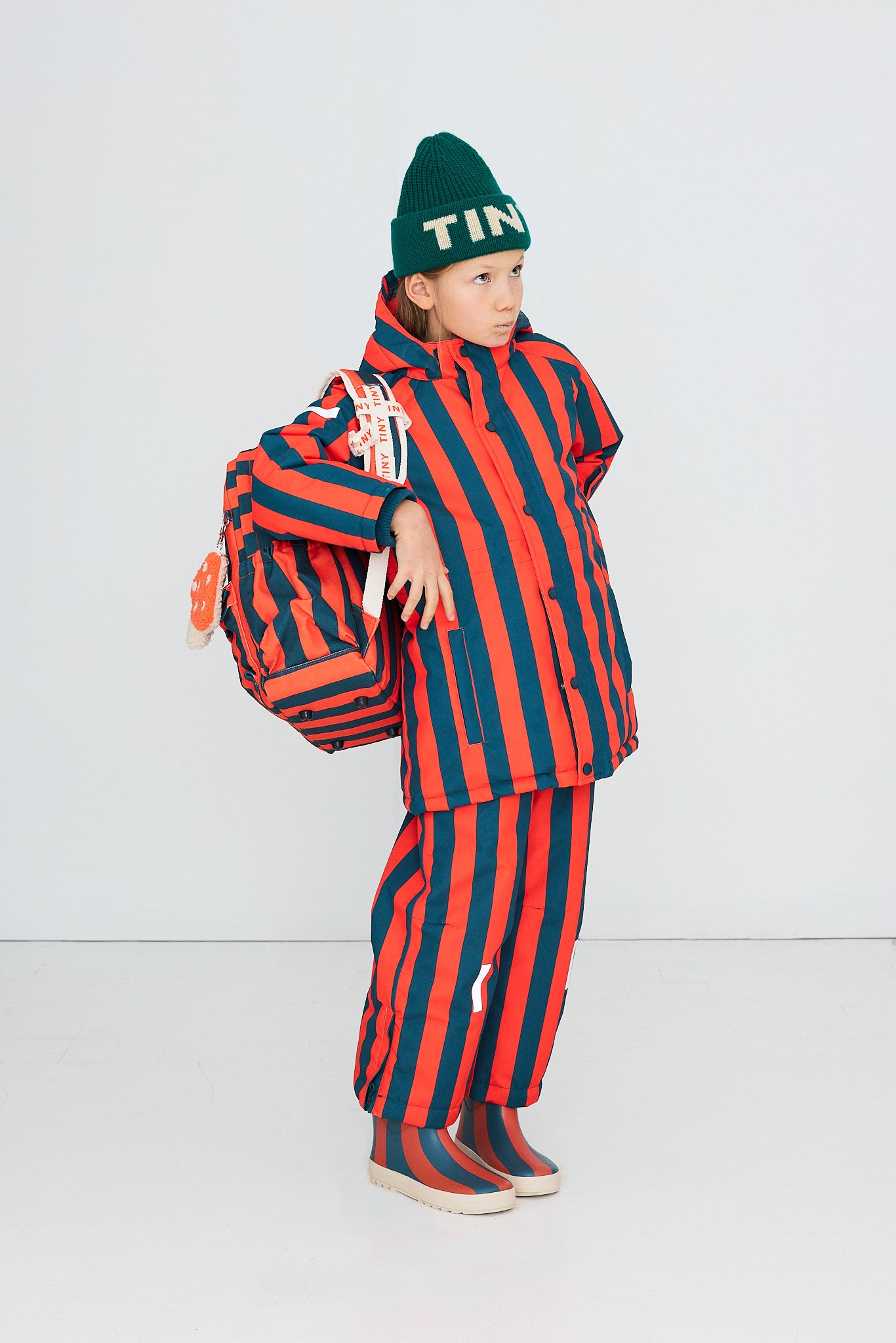 RED-BLUE STRIPES BACKPACK