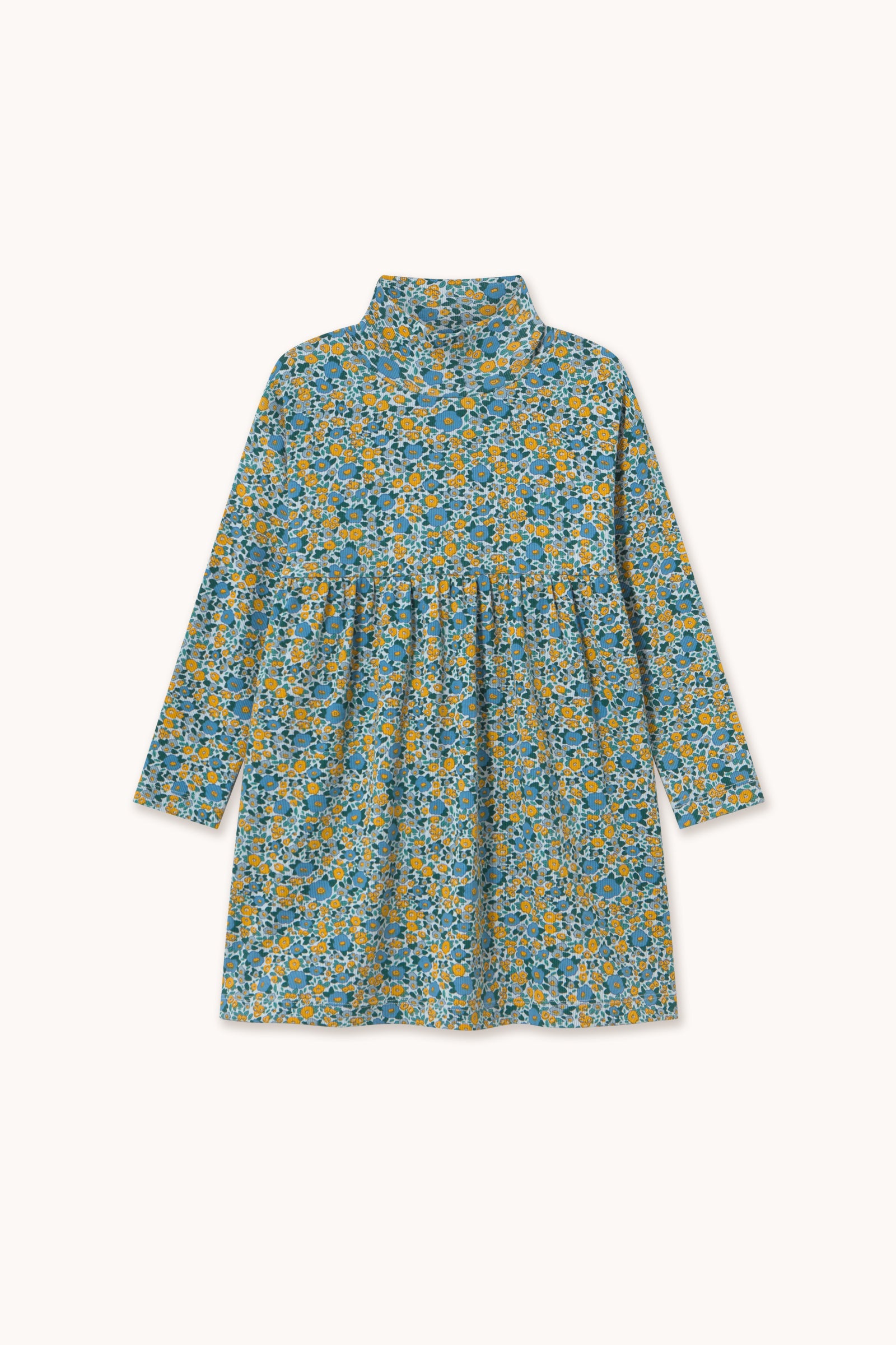 VESTIDO FLOWER PATTERN CANALÉ DE CUELLO ALTO