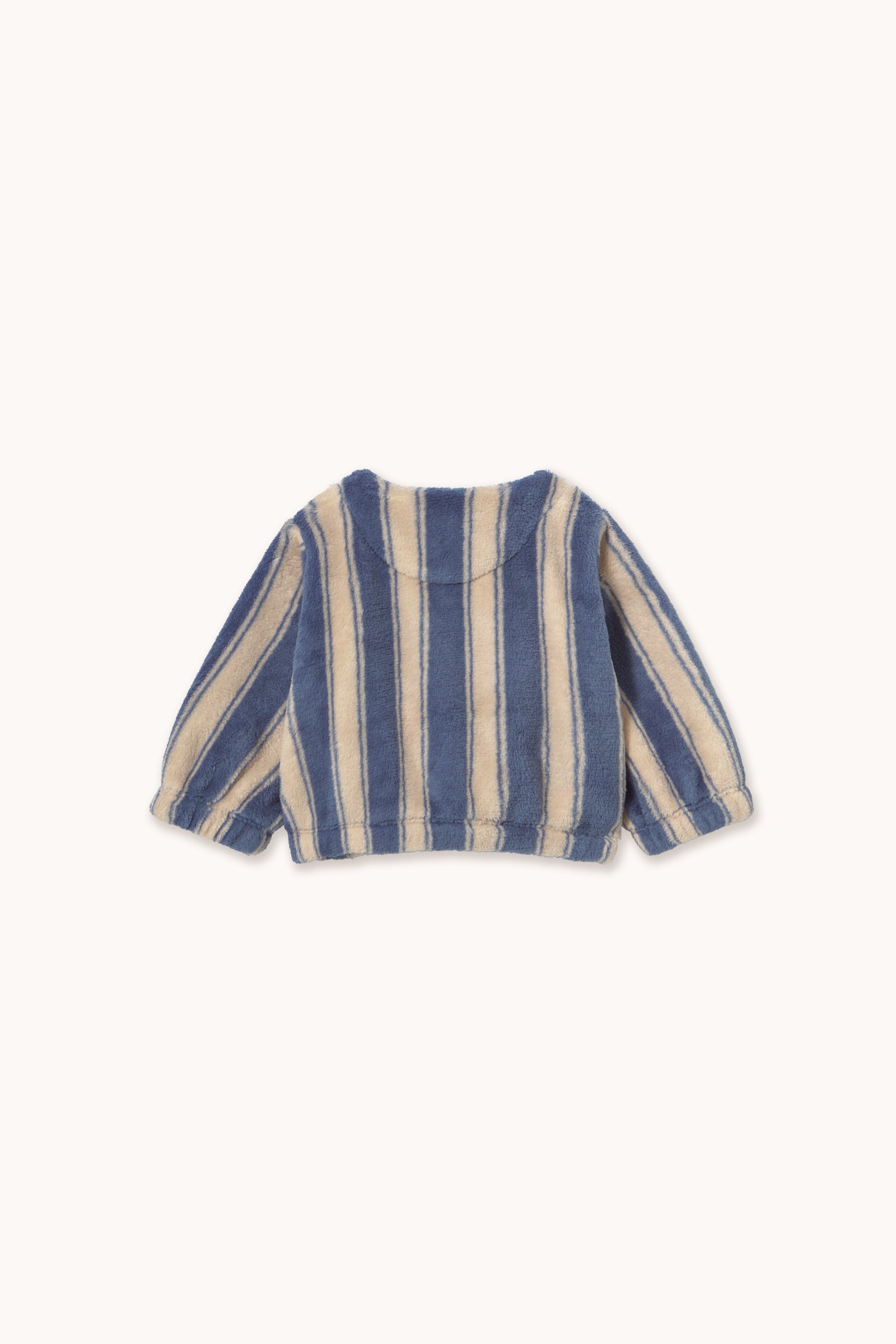BABY-FLEECEJACKE BLUE RETRO STRIPES