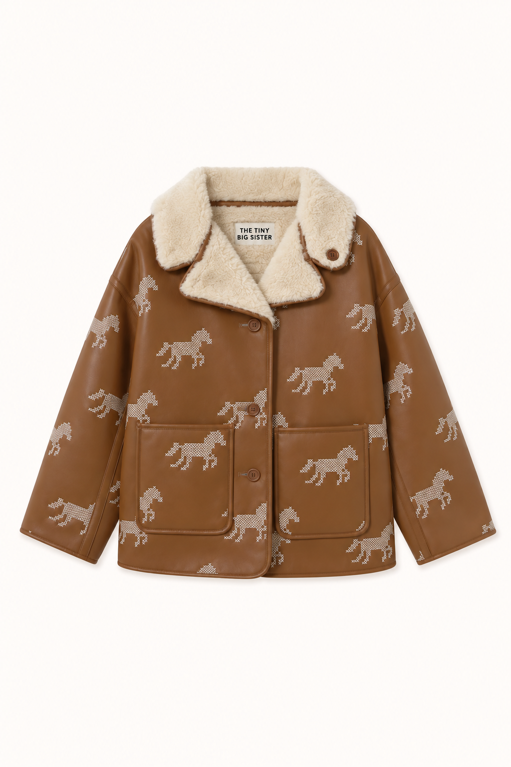 REVERSIBLE VEGAN HORSES COAT