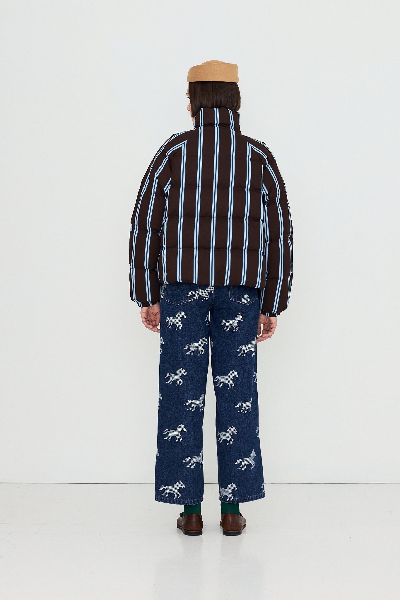 STRIPED SHORT JACKET