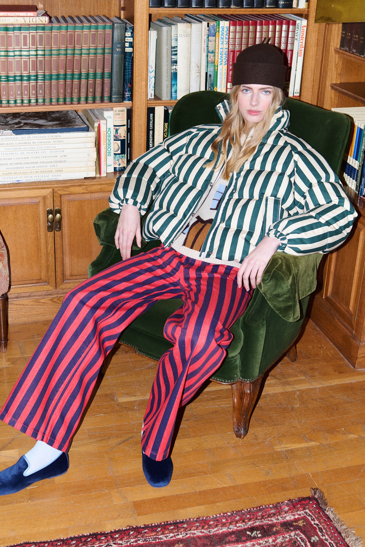 STRIPED SHORT JACKET