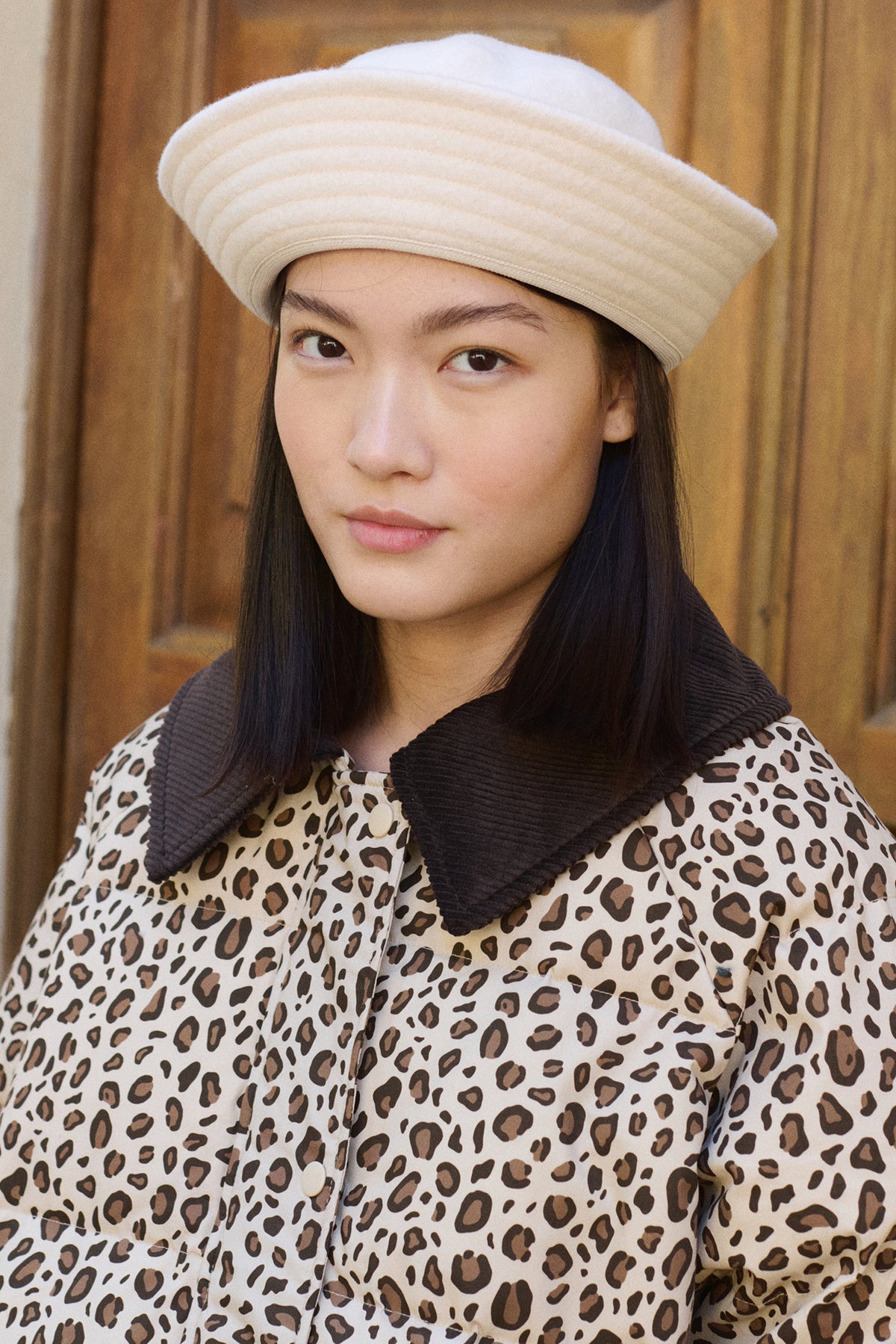ANIMAL PRINT OVERSIZED JACKET