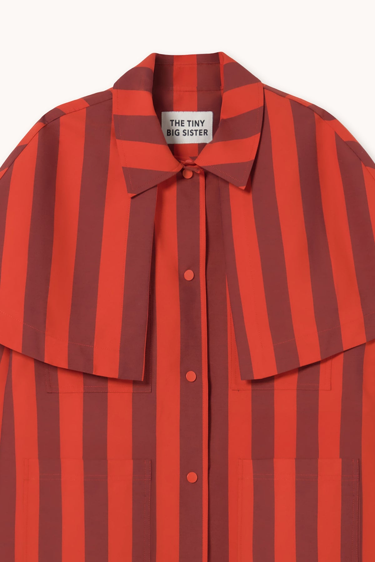 WIDE STRIPES TRENCH COAT