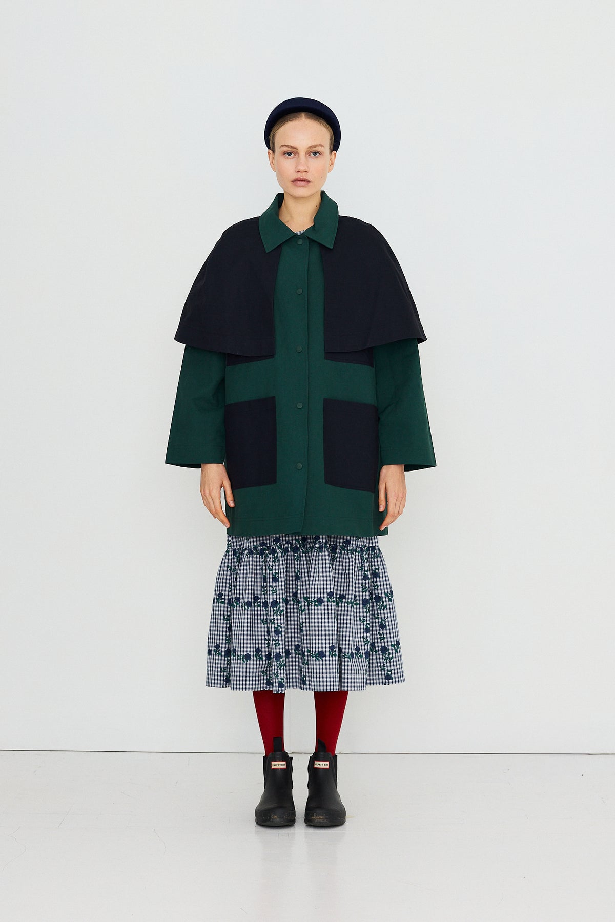 BICOLOR TRENCH COAT